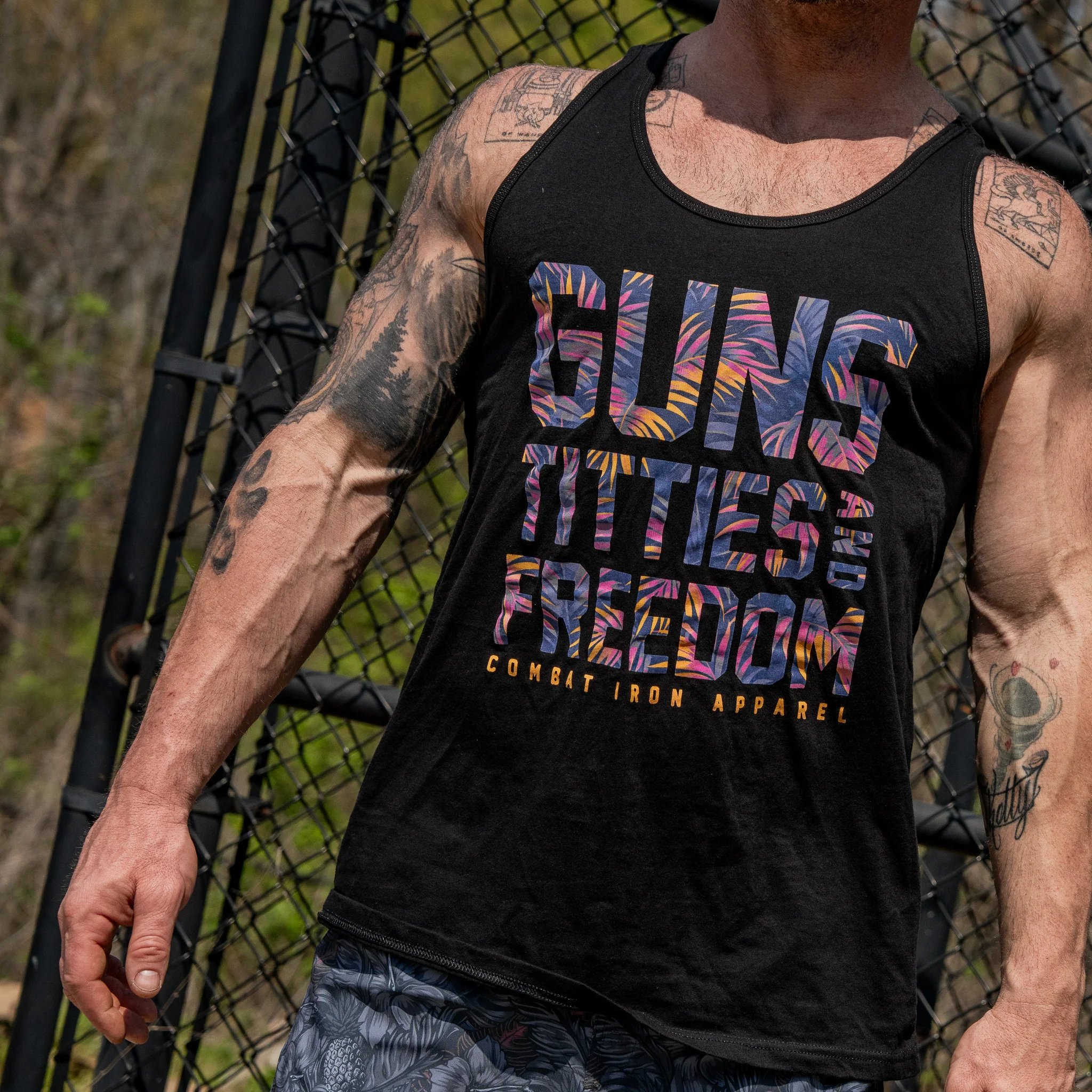 Guns, Titties, Freedom Men's Tank - Image 3