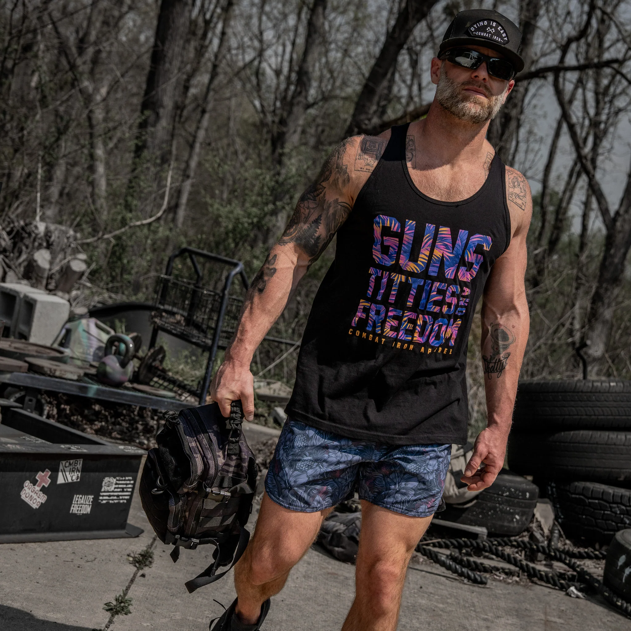 Guns, Titties, Freedom Men's Tank - Image 4