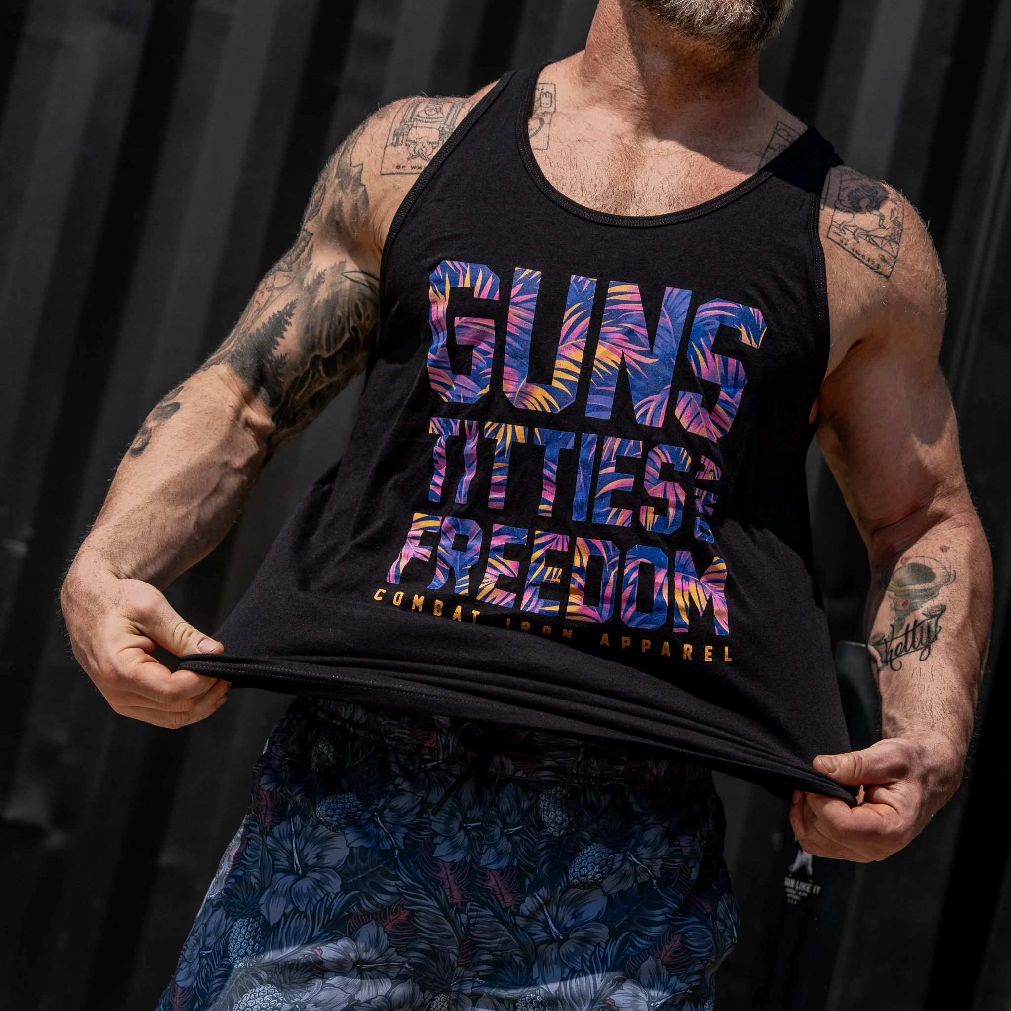 Guns, Titties, Freedom Men's Tank - Image 6