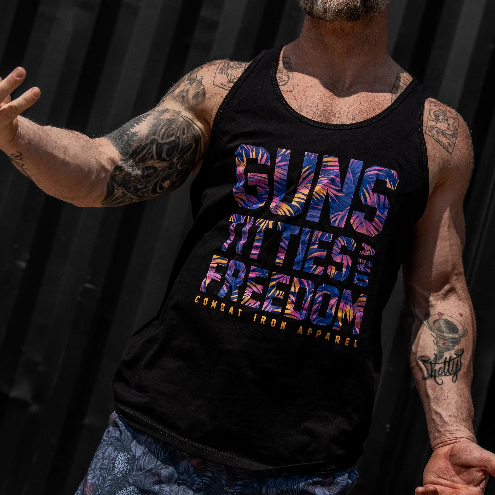 Guns, Titties, Freedom Men's Tank - Image 8