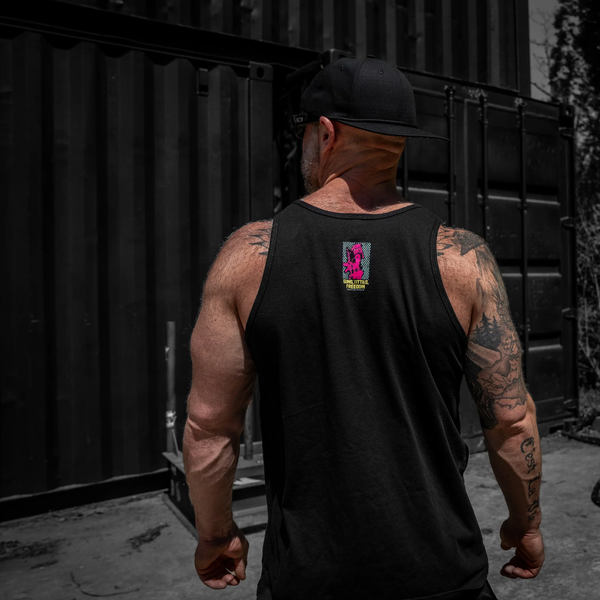 Guns, Titties, Freedom: Tactical Temptation Men's Tank - Image 7