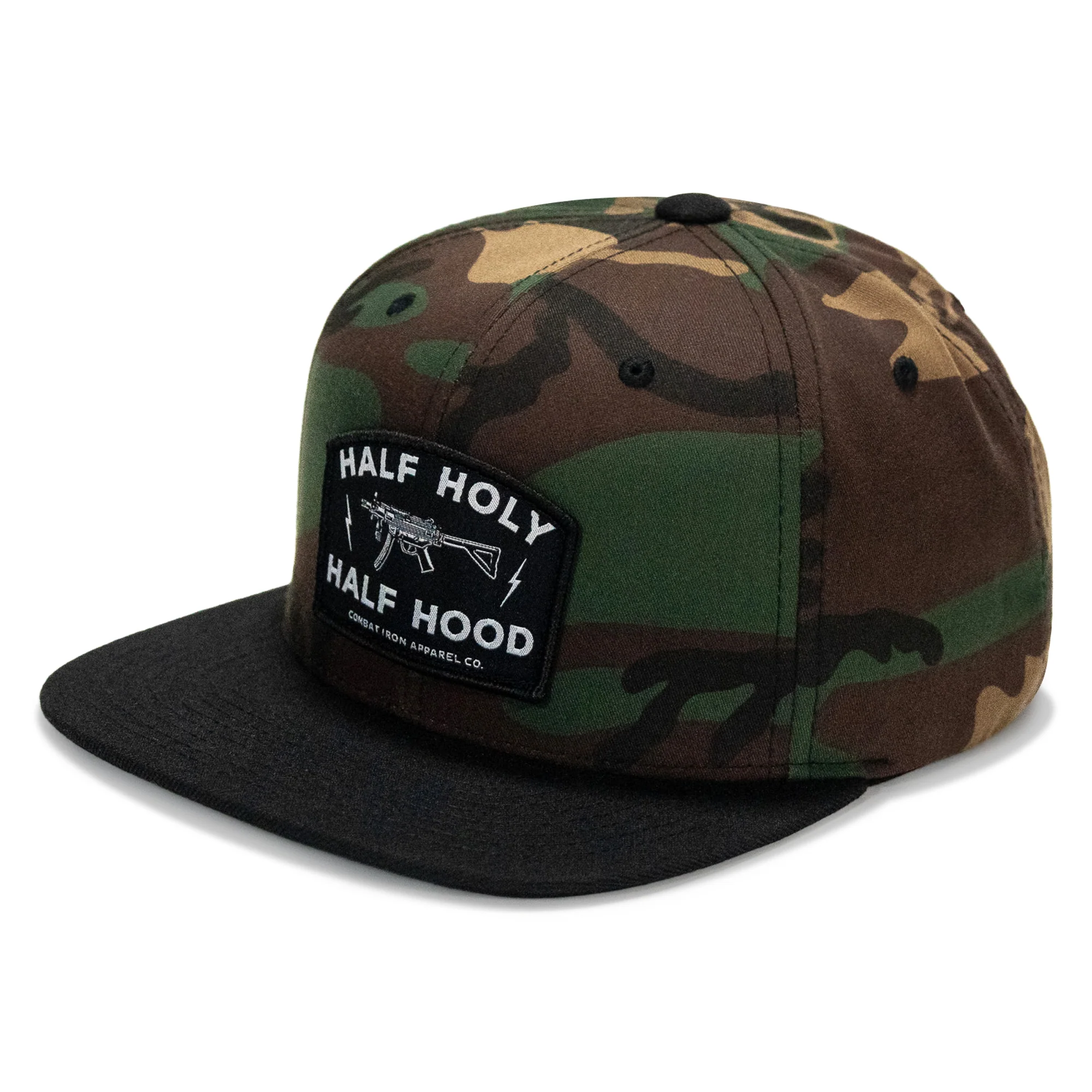 Half Holy. Half Hood. Flatbill Hat - Image 17