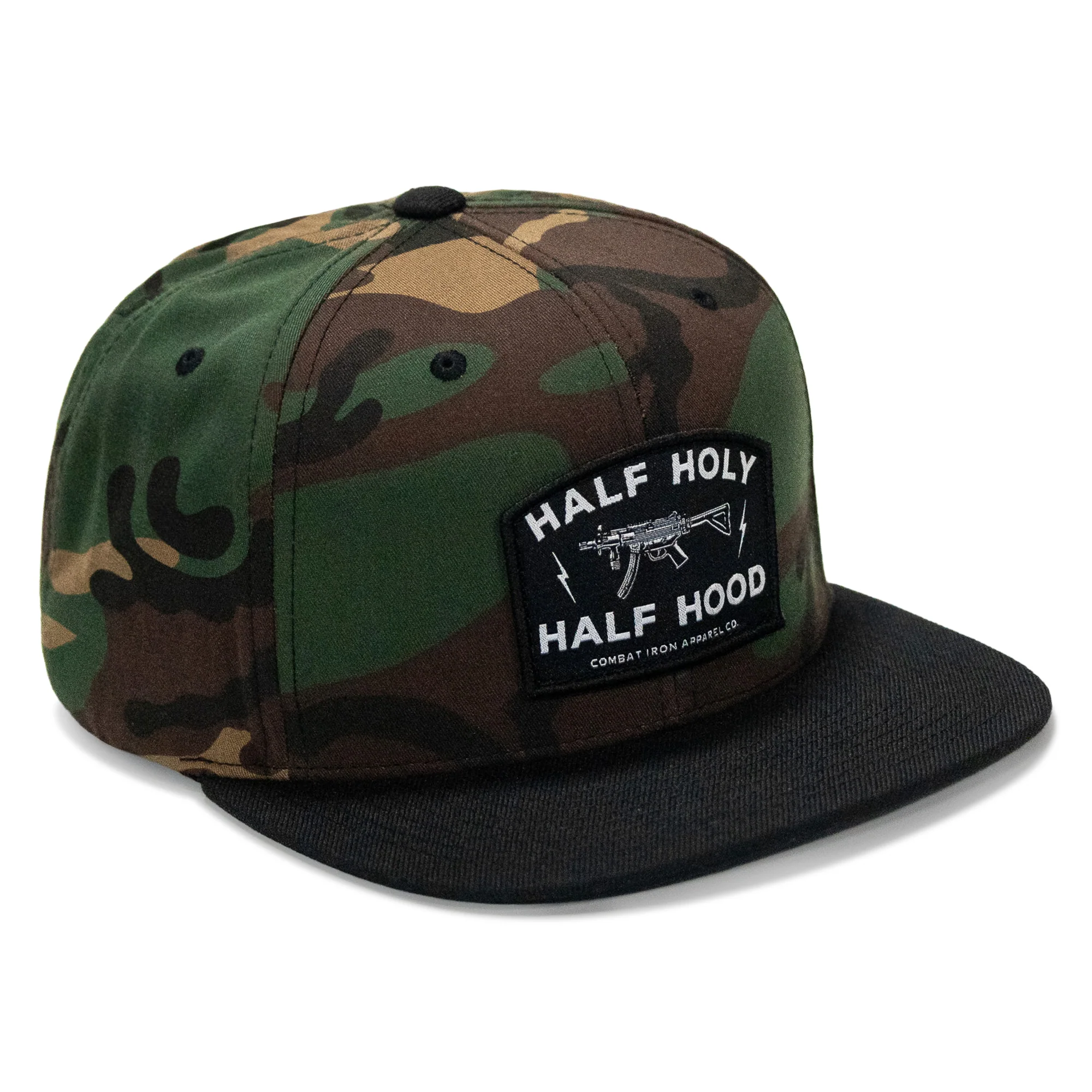 Half Holy. Half Hood. Flatbill Hat - Image 18