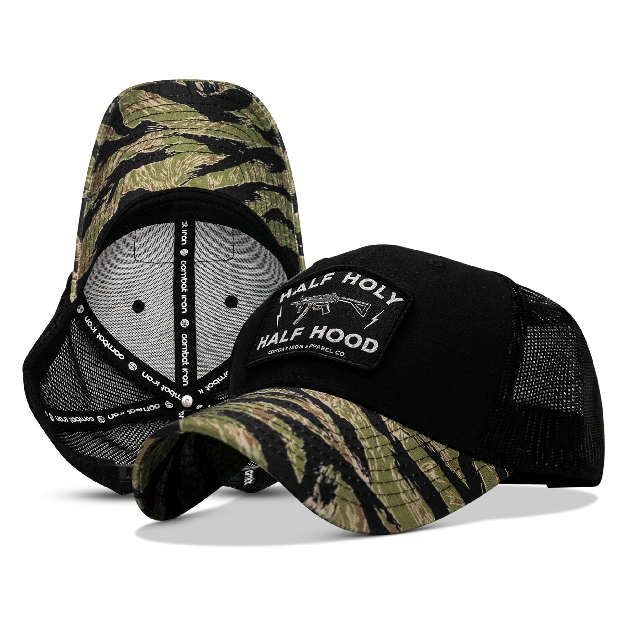 Half Holy. Half Hood Patch Original Ripstop Snapback Hat