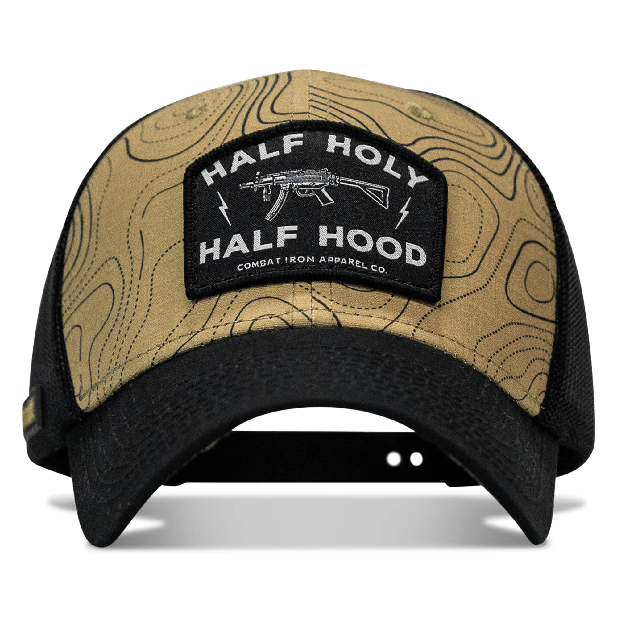 Half Holy. Half Hood Patch Original Ripstop Snapback Hat - Image 17