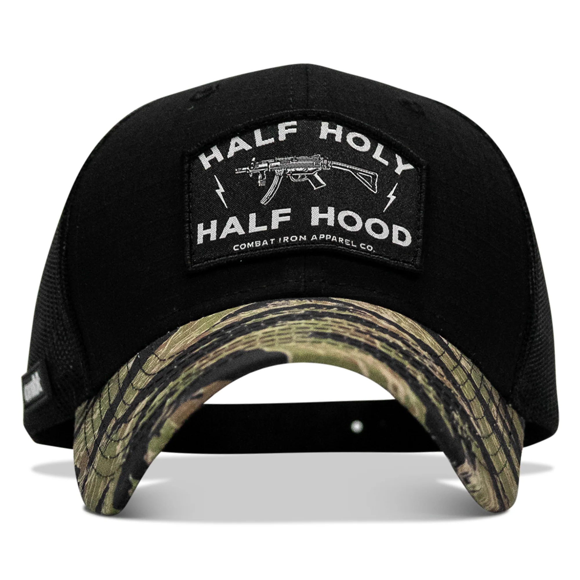 Half Holy. Half Hood Patch Original Ripstop Snapback Hat - Image 2