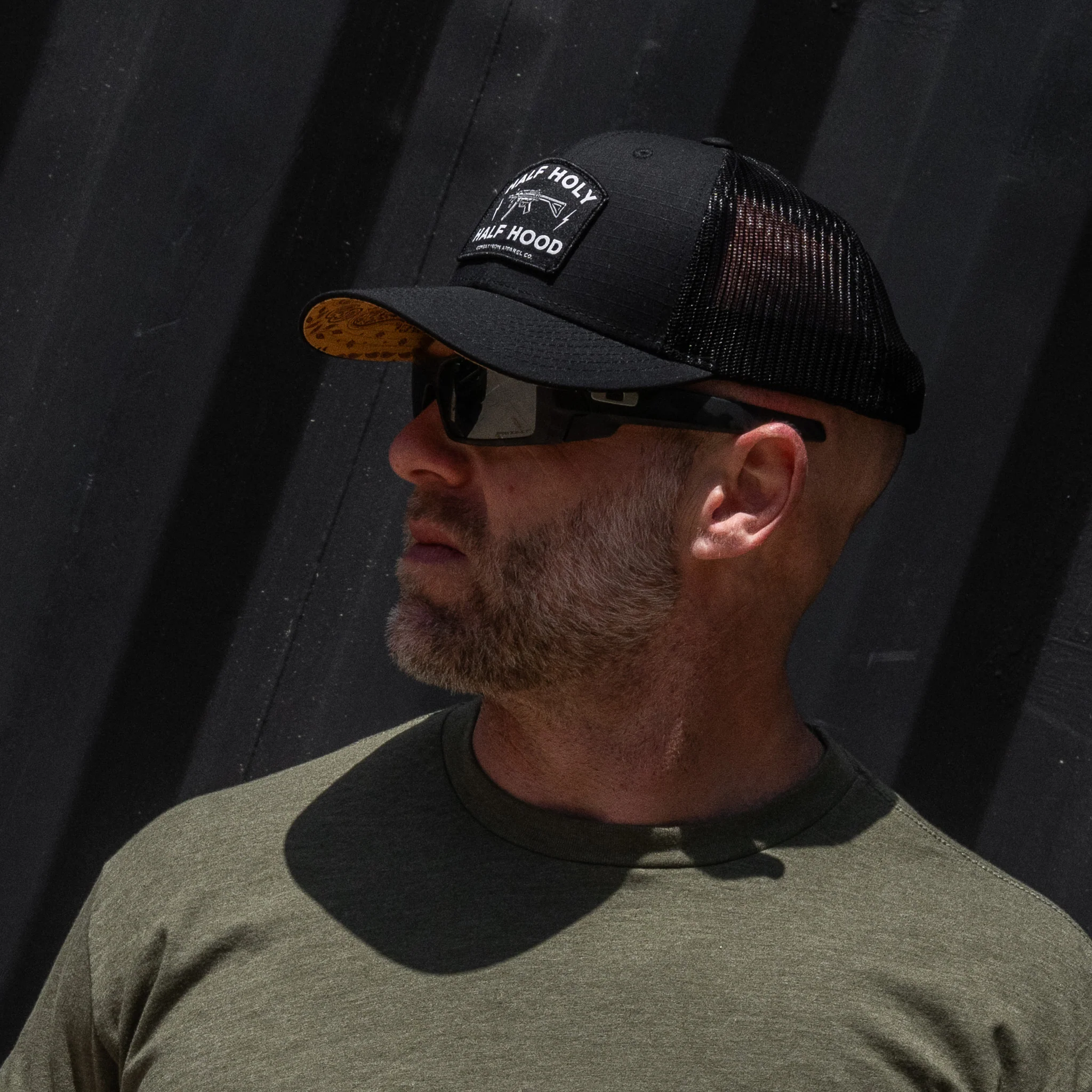 Half Holy. Half Hood Patch Original Ripstop Snapback Hat - Image 29