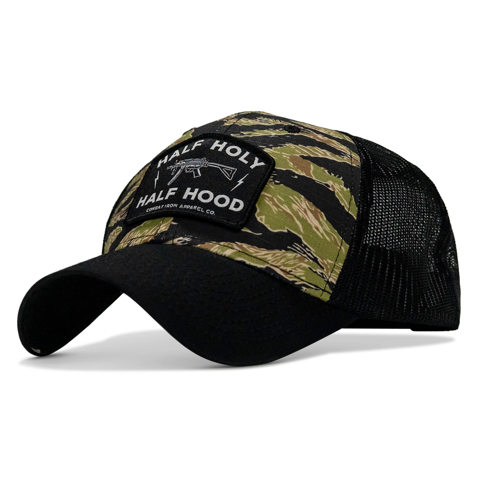 Half Holy. Half Hood Patch Original Ripstop Snapback Hat - Image 37