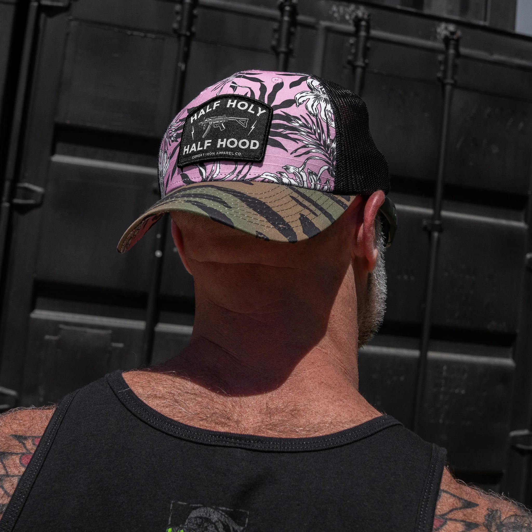 Half Holy. Half Hood Patch Original Ripstop Snapback Hat - Image 48