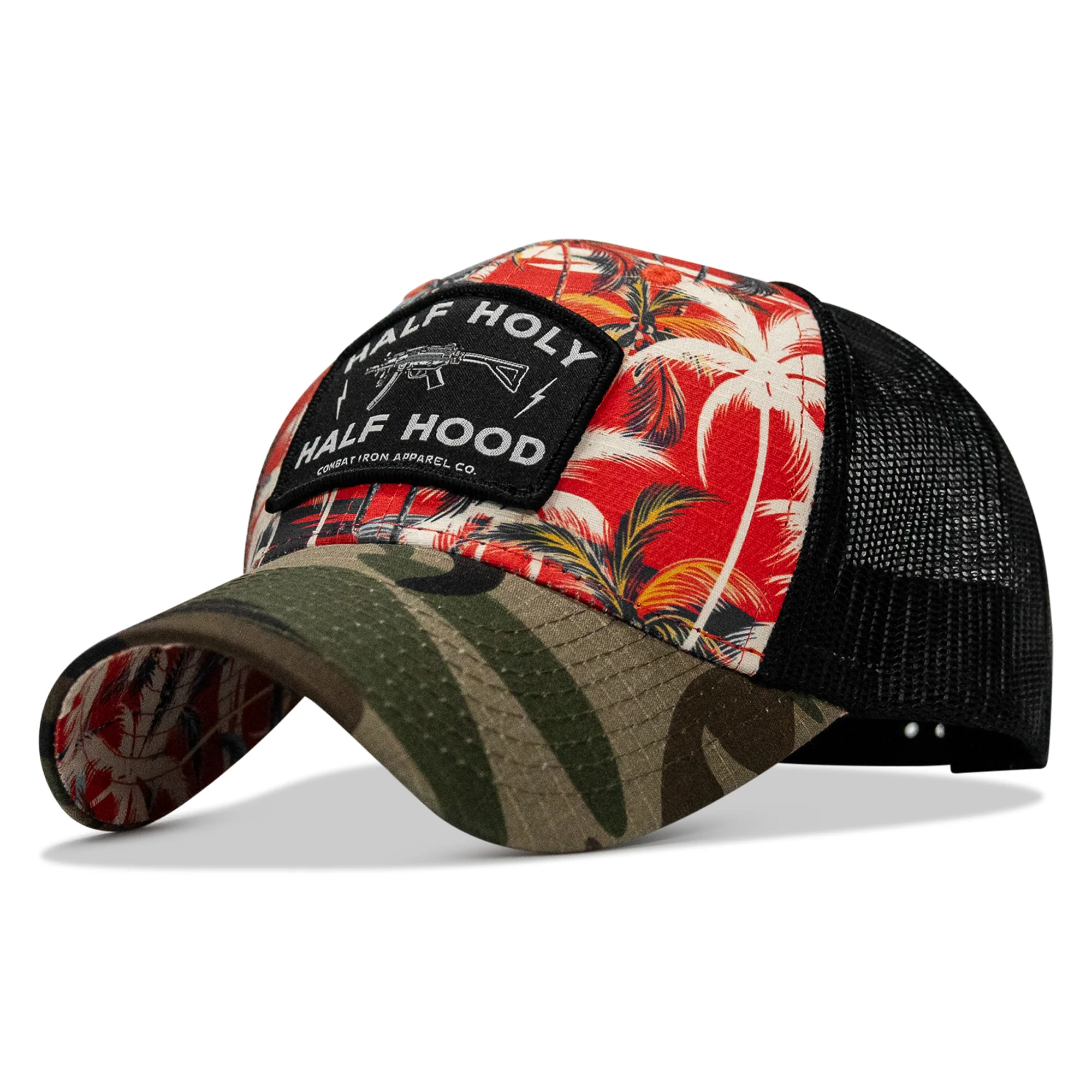 Half Holy. Half Hood Patch Original Ripstop Snapback Hat - Image 55