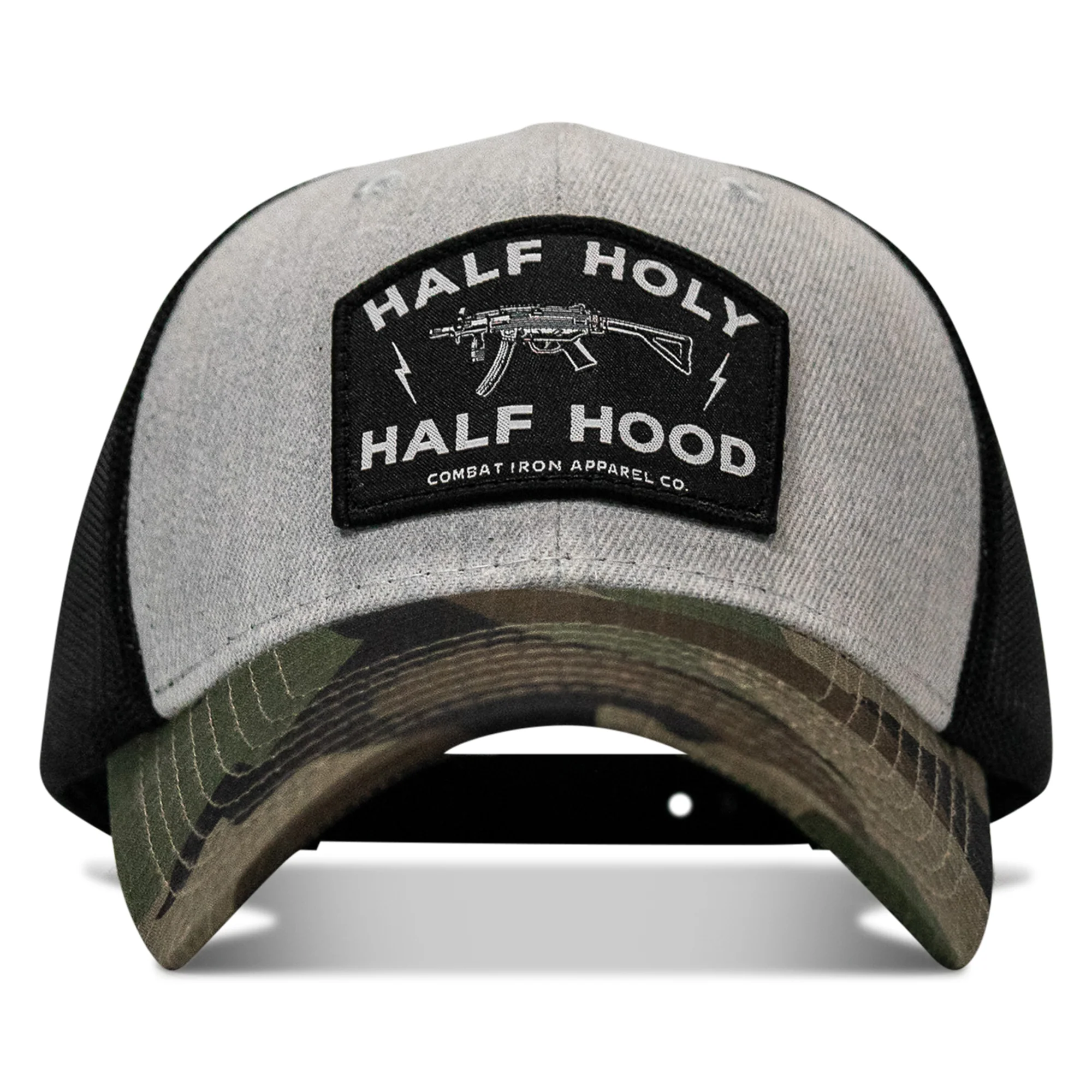 Half Holy. Half Hood Patch Original Ripstop Snapback Hat - Image 60