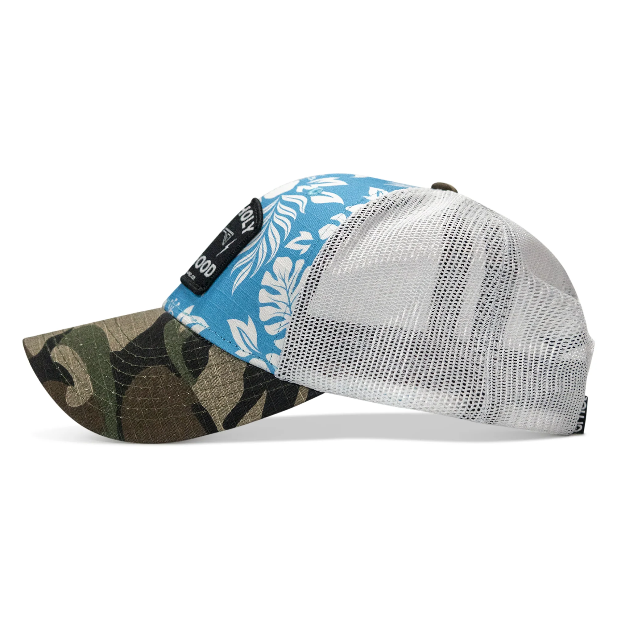 Half Holy. Half Hood Patch Original Ripstop Snapback Hat - Image 75
