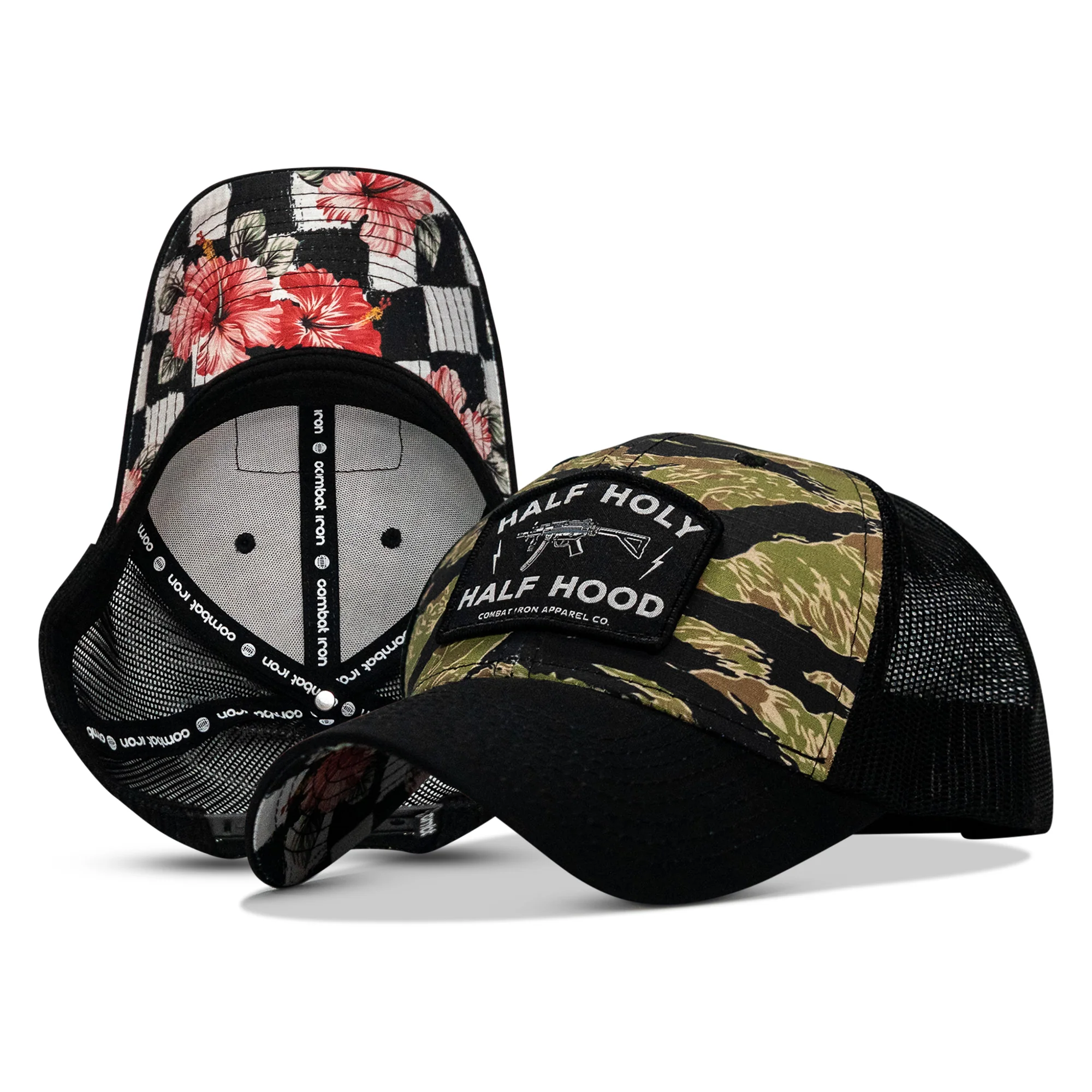 Half Holy. Half Hood Patch Original Ripstop Snapback Hat - Image 8