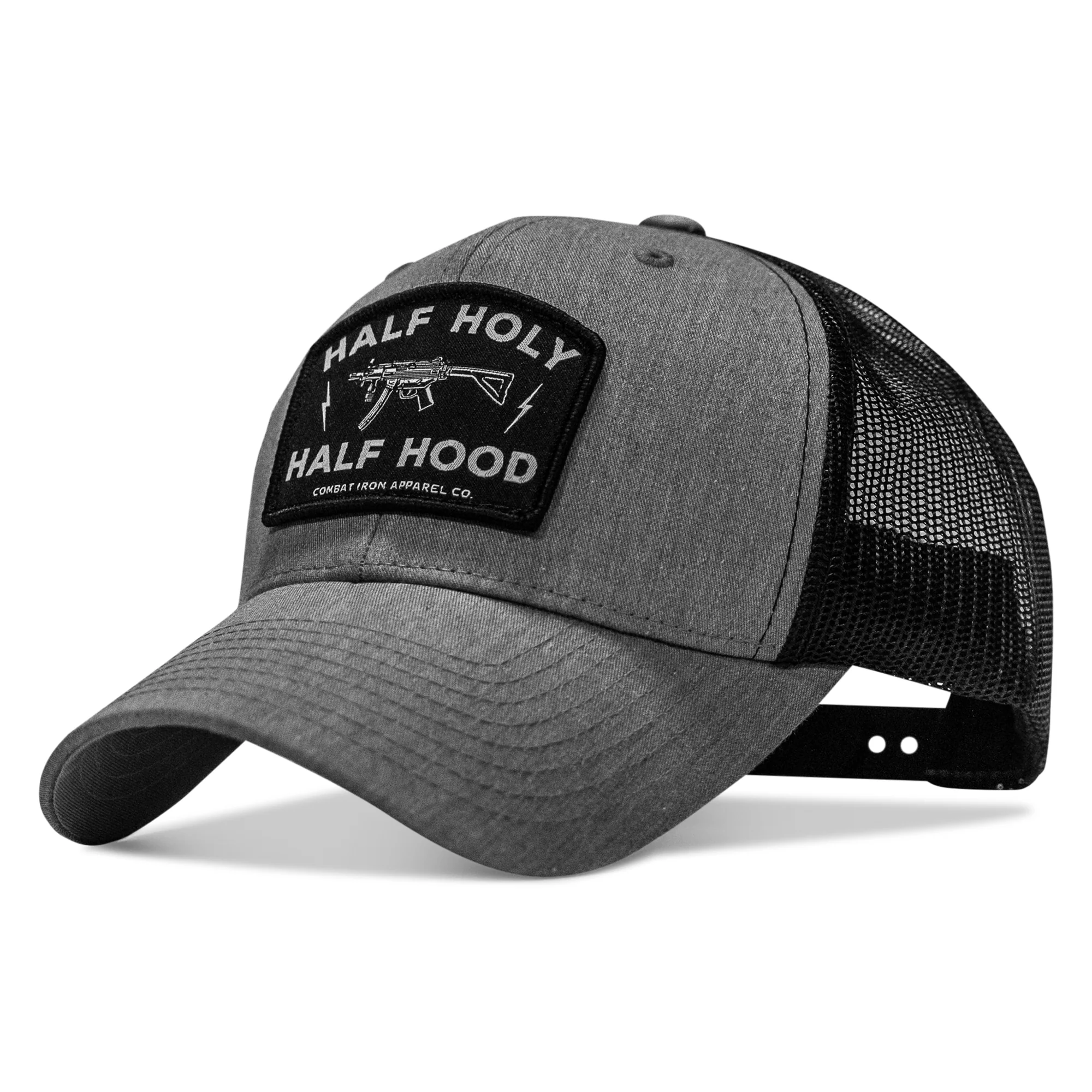 Half Holy. Half Hood. Patch Snapback Hat - Image 10