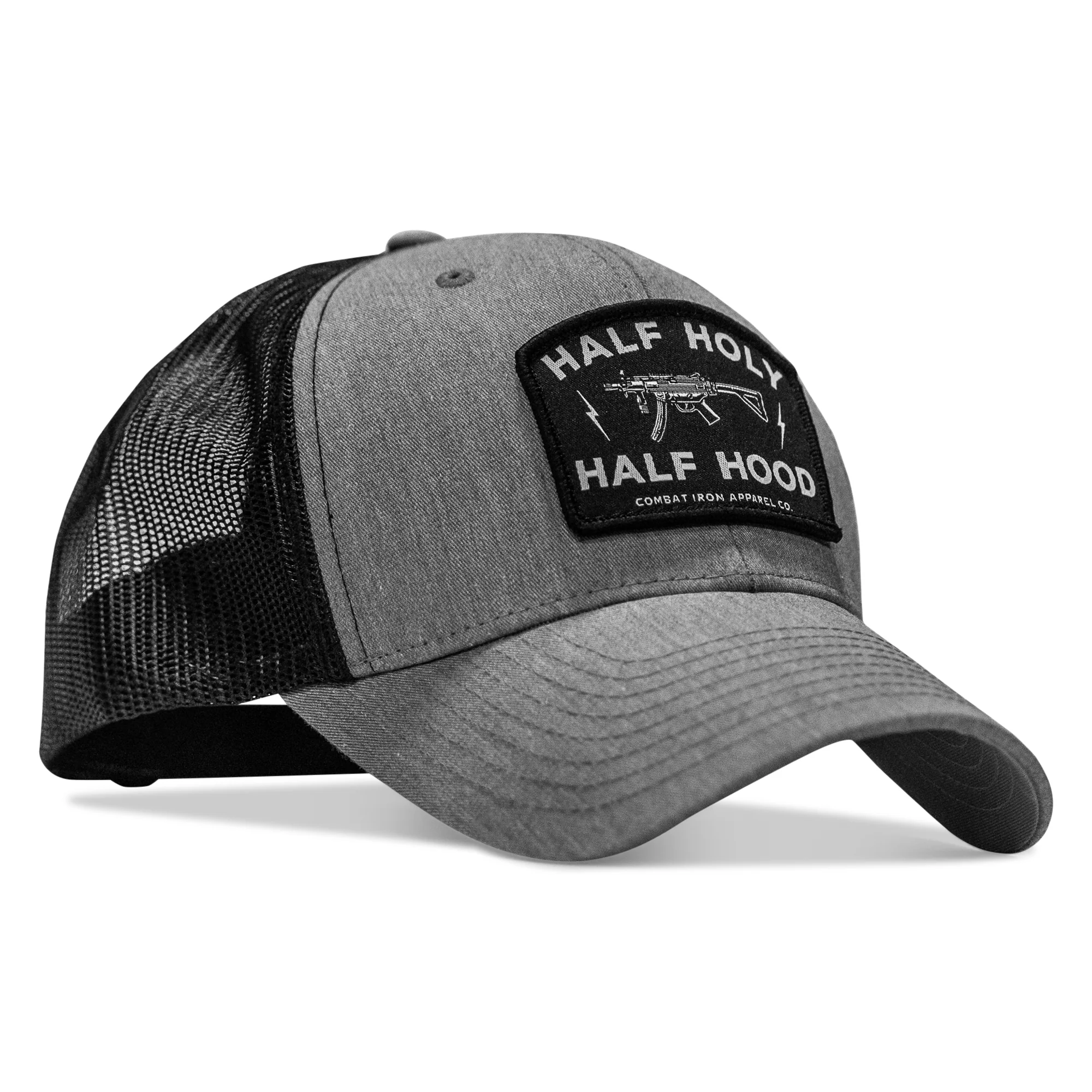 Half Holy. Half Hood. Patch Snapback Hat - Image 11