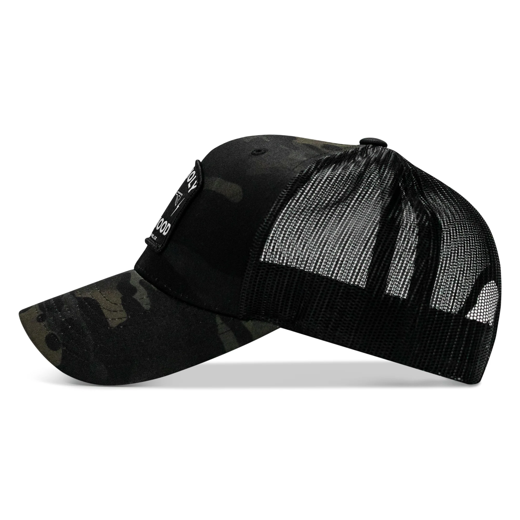 Half Holy. Half Hood. Patch Snapback Hat - Image 17