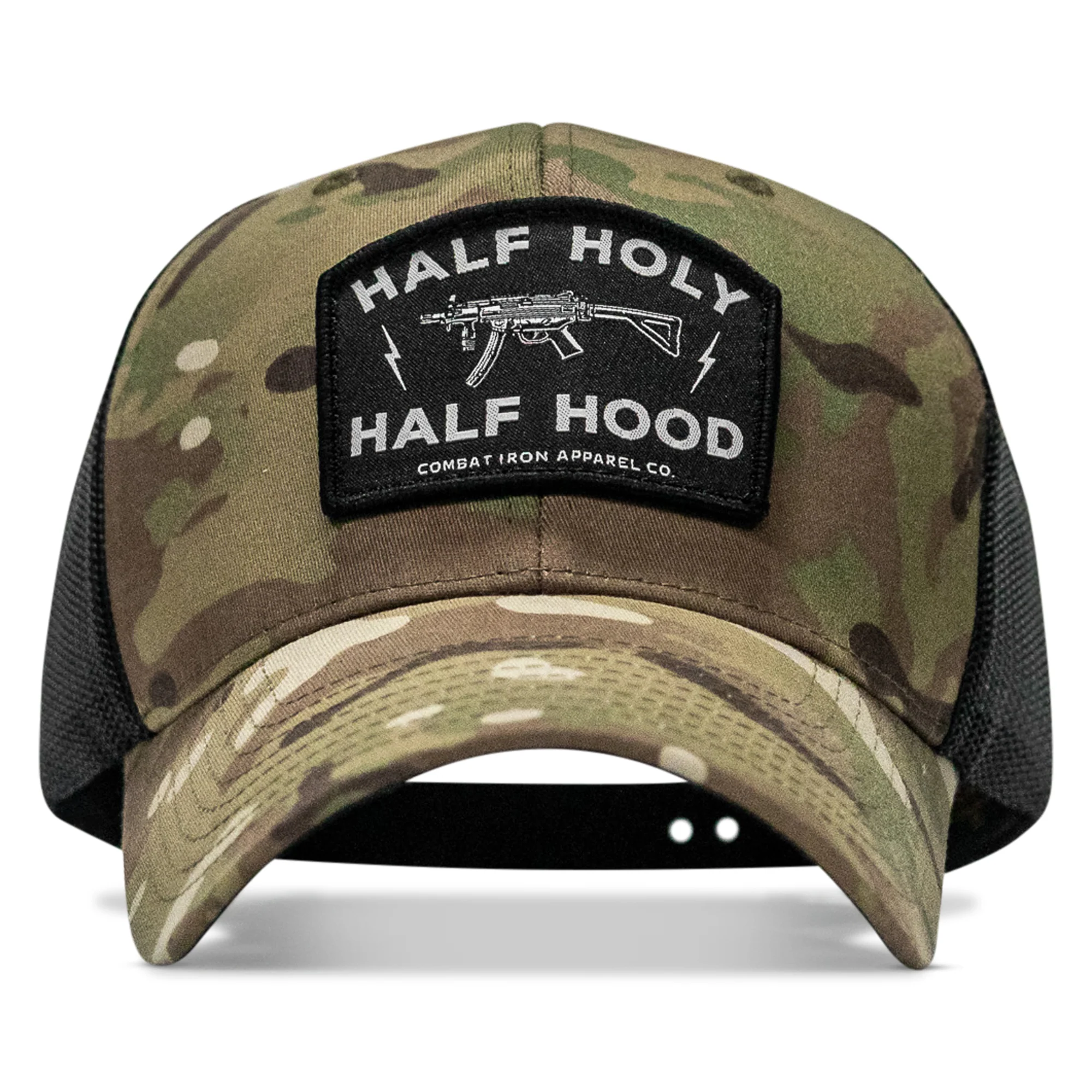 Half Holy. Half Hood. Patch Snapback Hat - Image 19