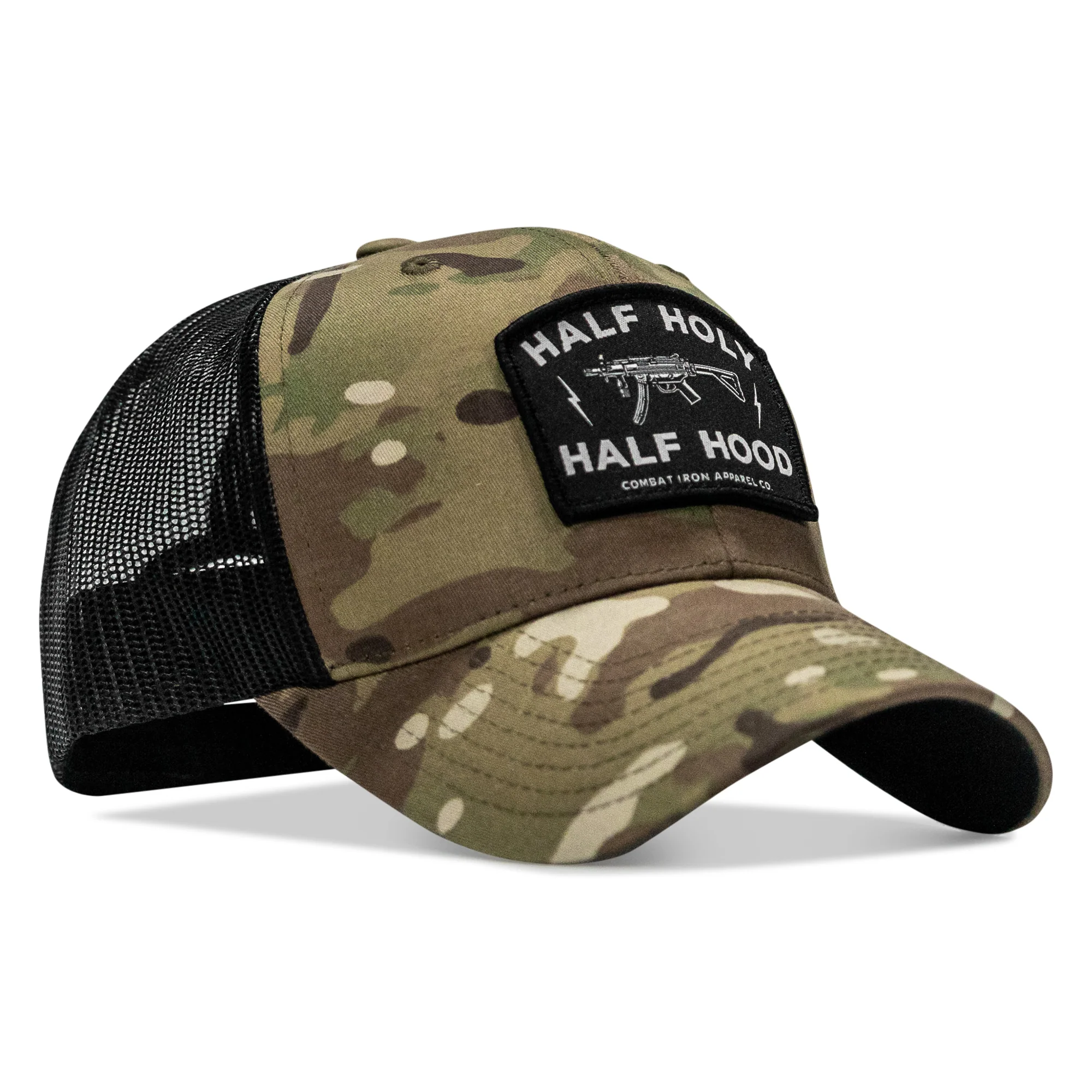Half Holy. Half Hood. Patch Snapback Hat - Image 21