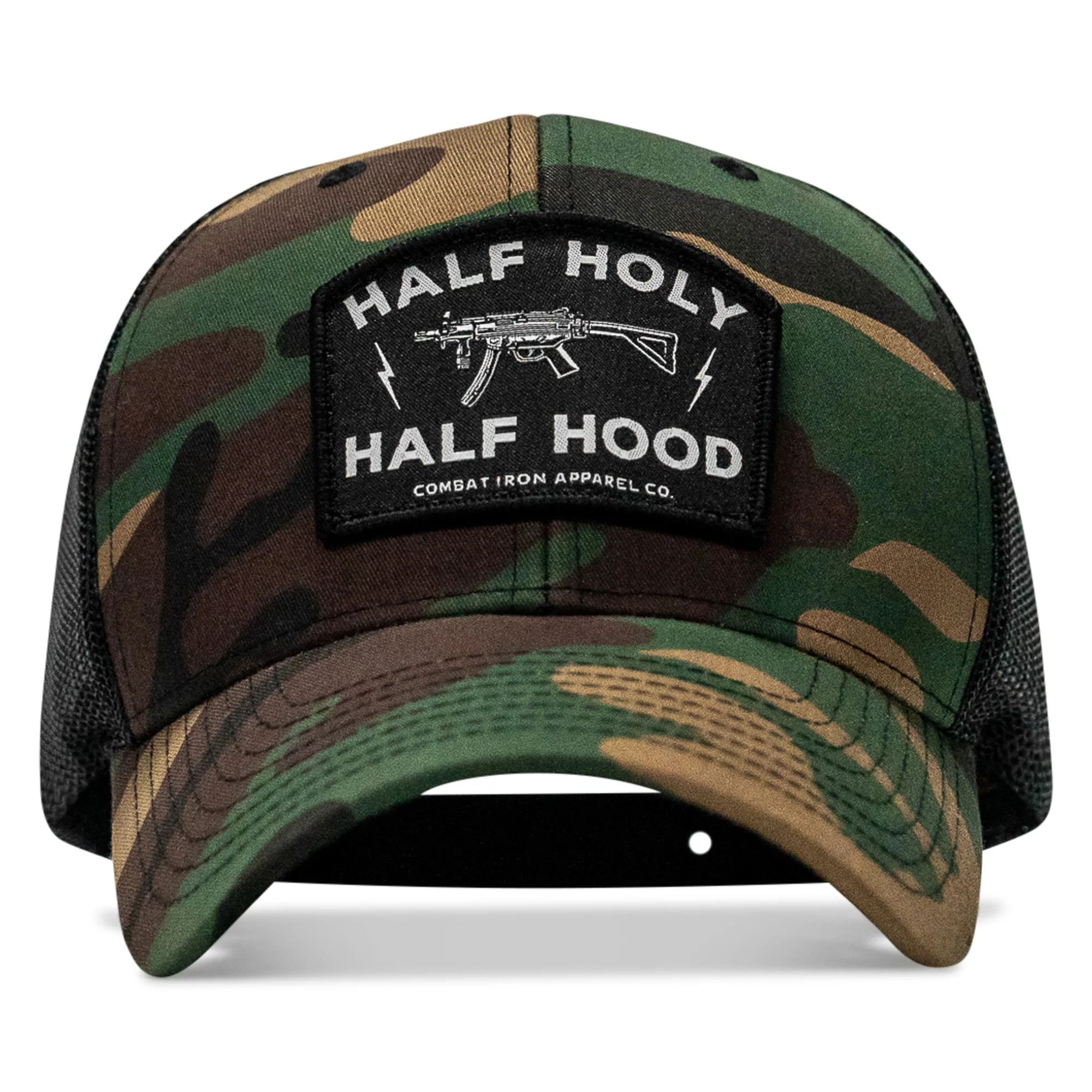 Half Holy. Half Hood. Patch Snapback Hat - Image 24