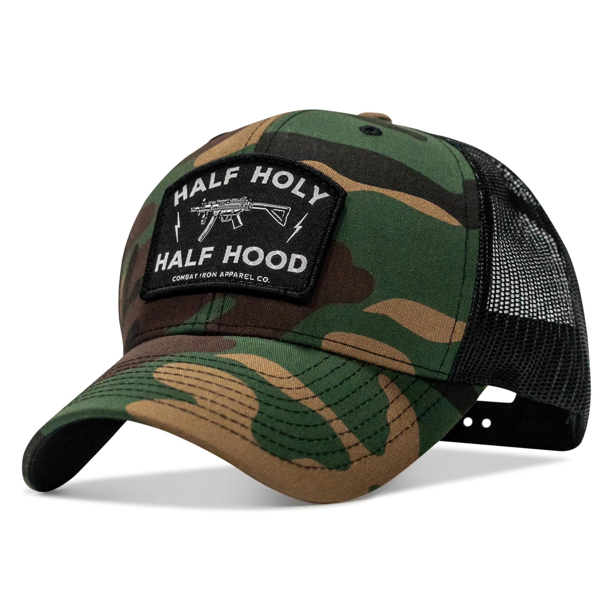 Half Holy. Half Hood. Patch Snapback Hat - Image 25