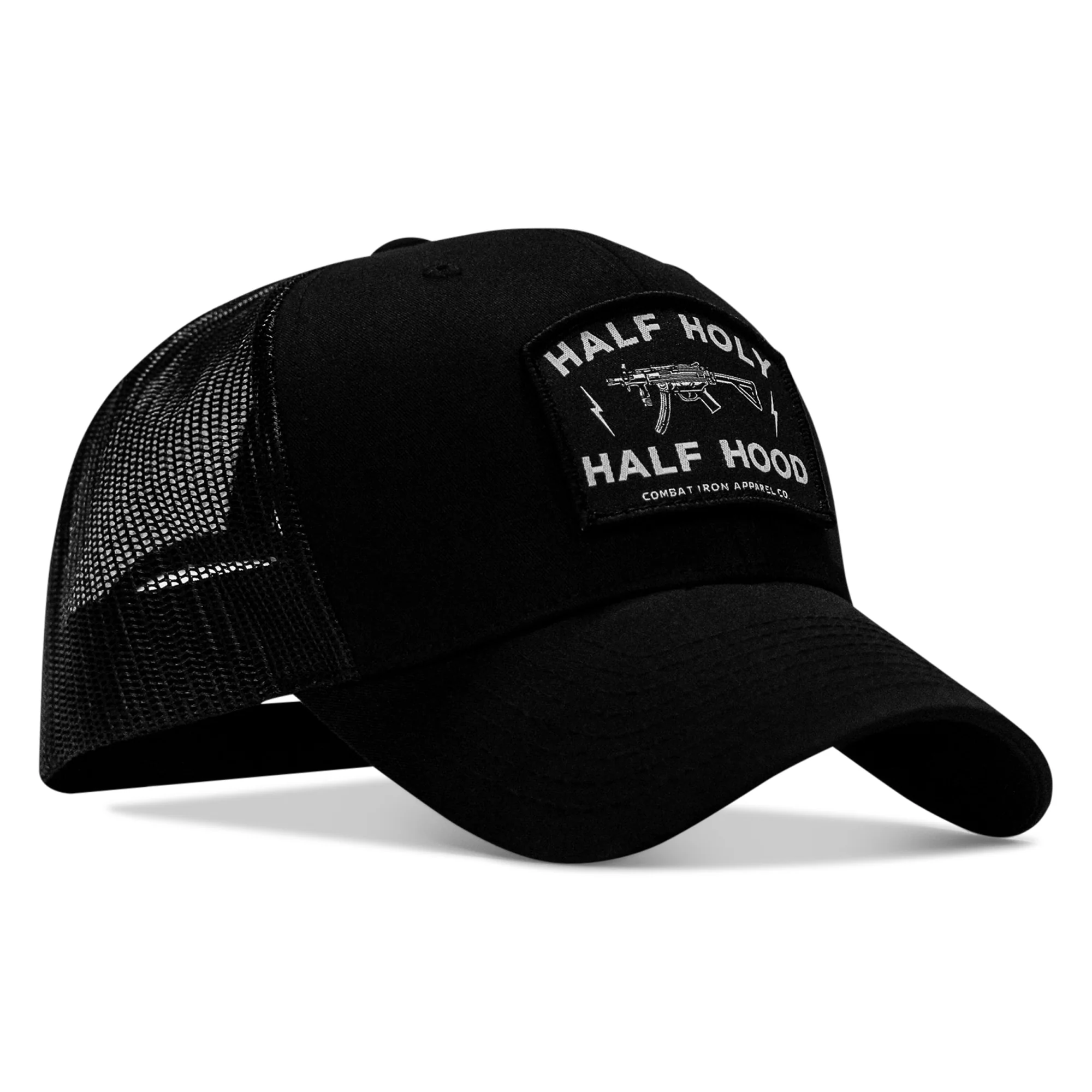 Half Holy. Half Hood. Patch Snapback Hat - Image 3