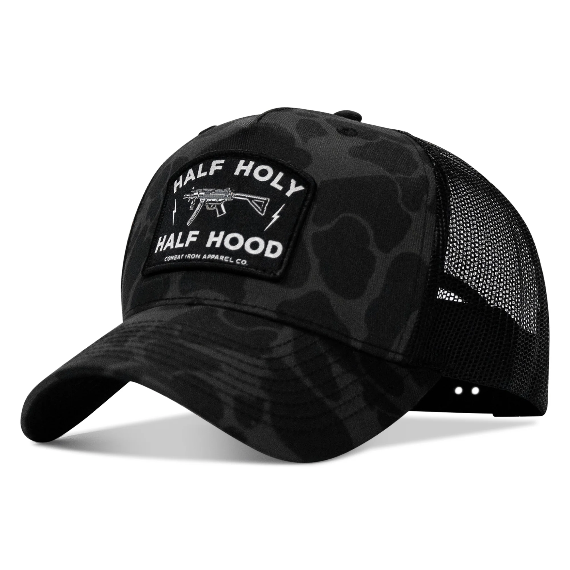 Half Holy. Half Hood. Patch Snapback Hat - Image 30