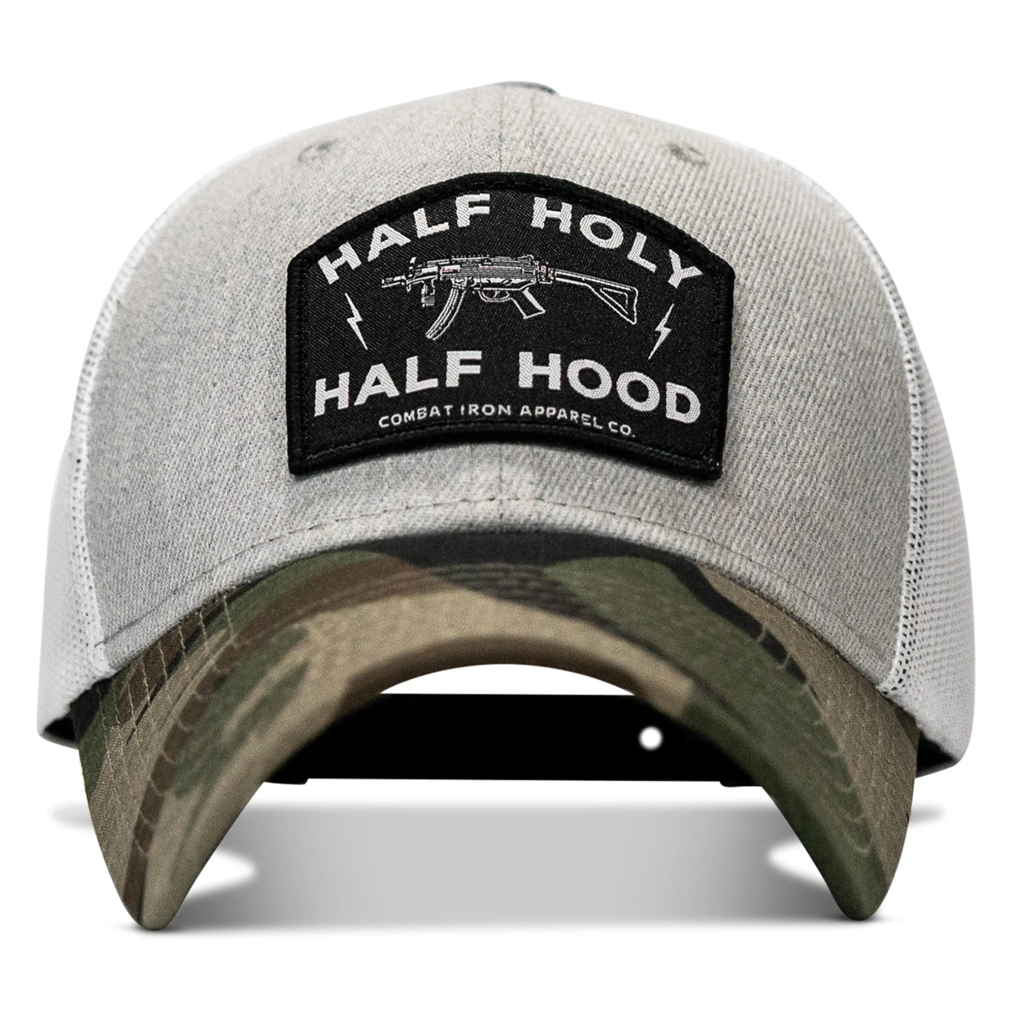 Half Holy. Half Hood. Patch Snapback Hat - Image 40
