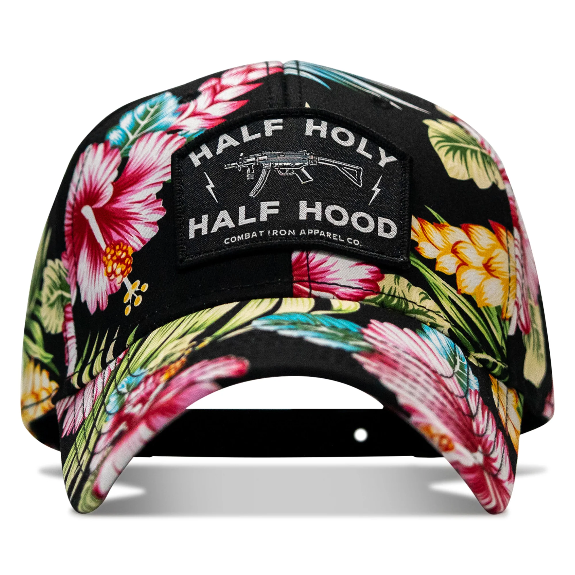 Half Holy. Half Hood. Patch Snapback Hat - Image 46