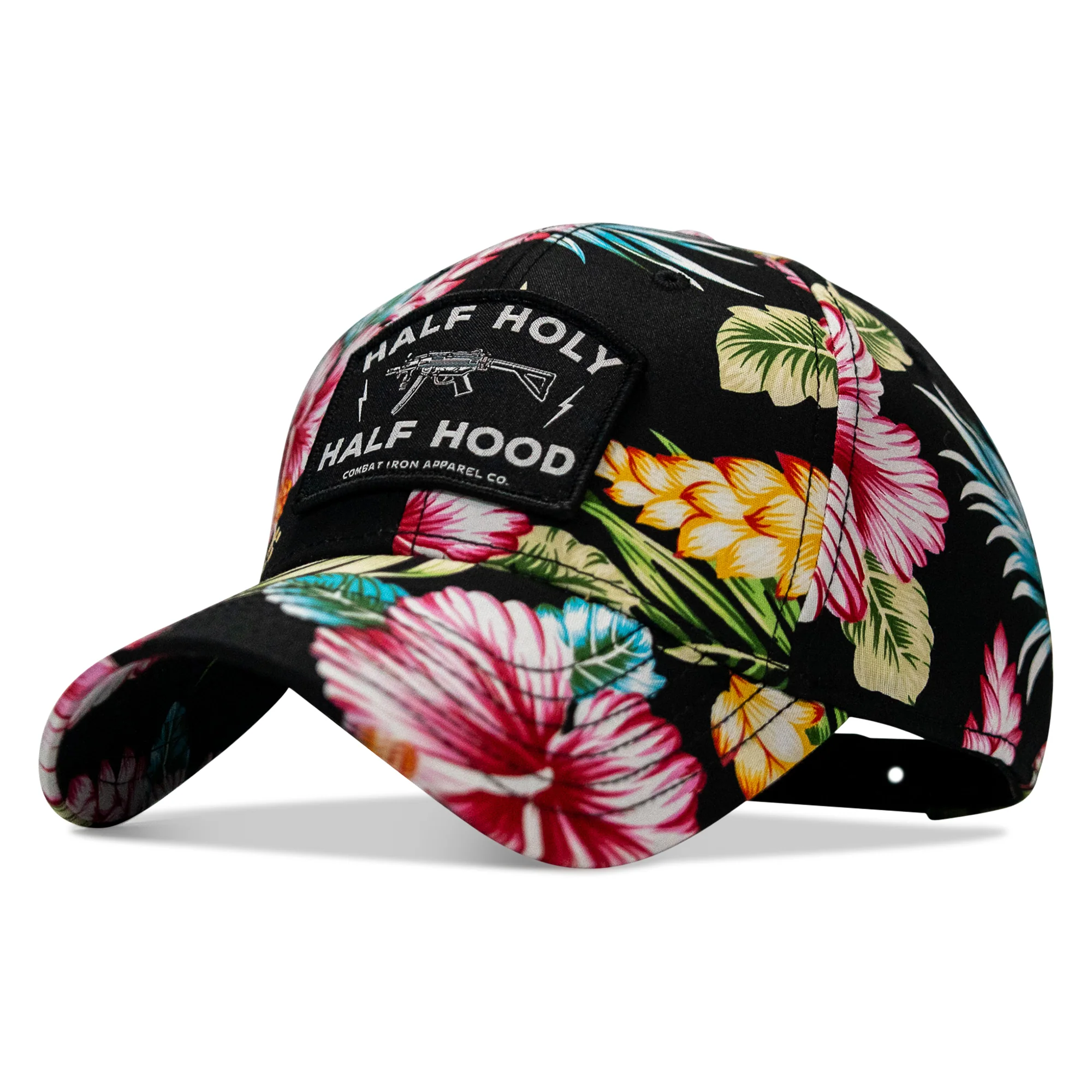 Half Holy. Half Hood. Patch Snapback Hat - Image 47