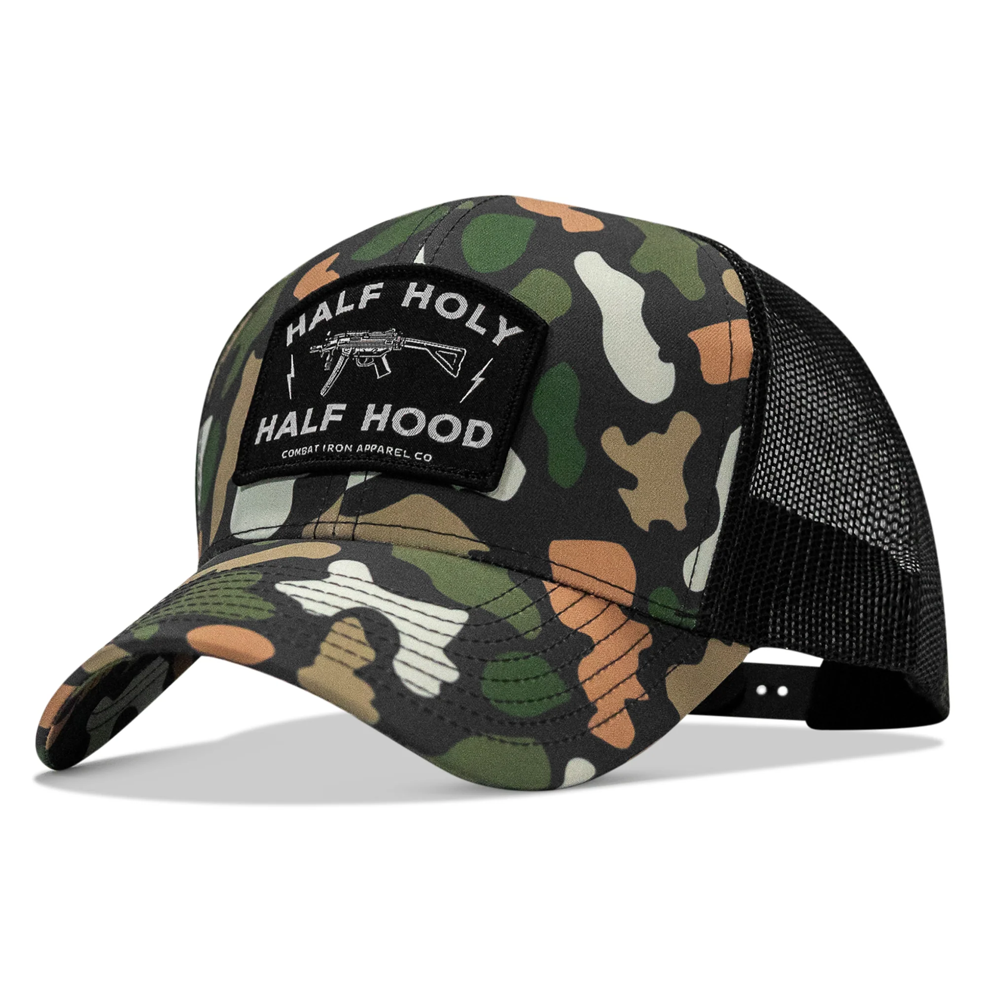 Half Holy. Half Hood. Patch Snapback Hat - Image 52