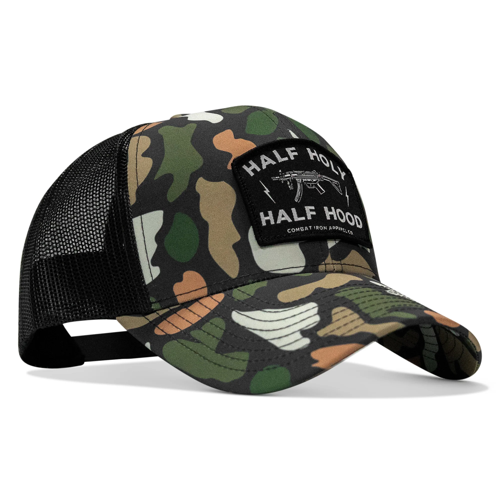 Half Holy. Half Hood. Patch Snapback Hat - Image 53