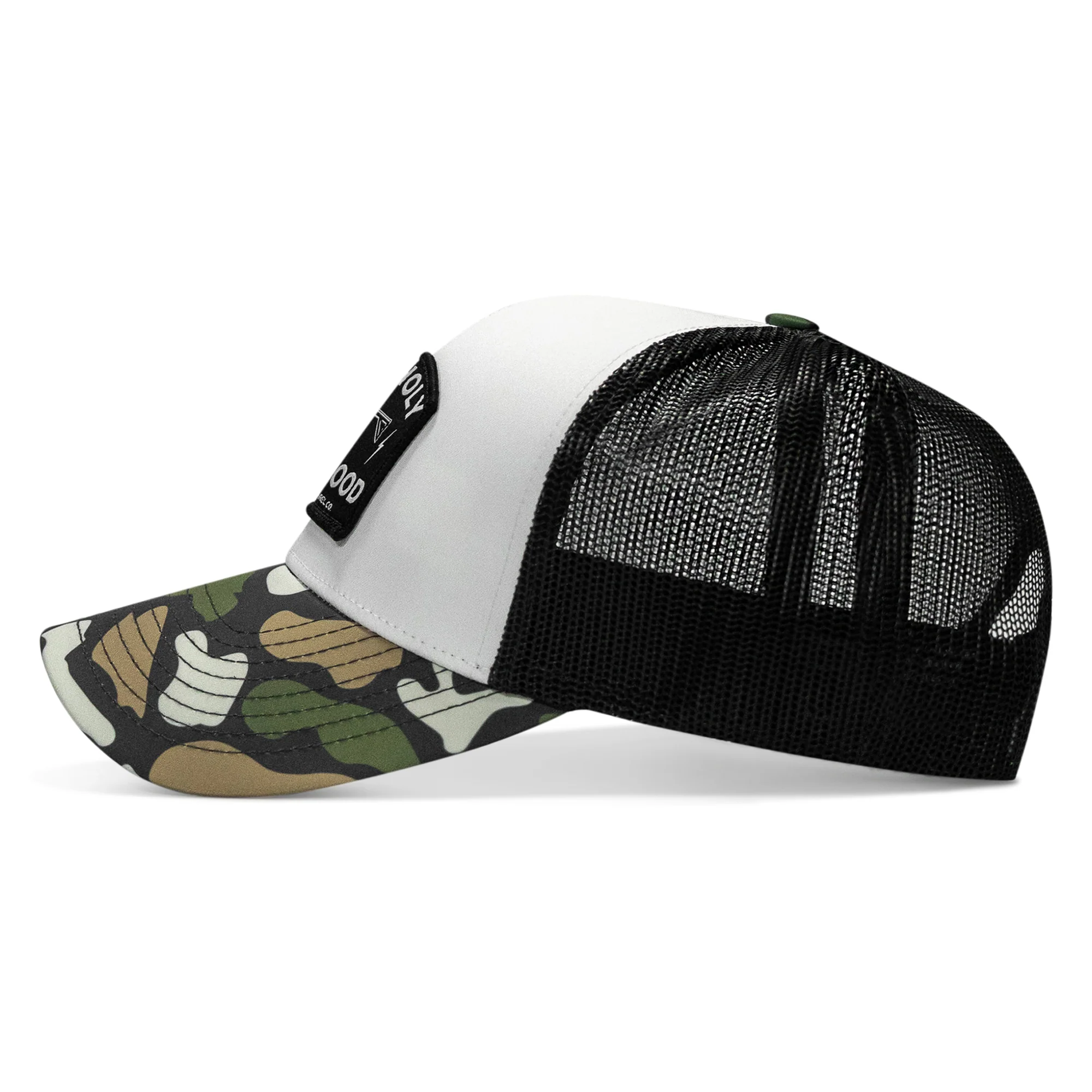 Half Holy. Half Hood. Patch Snapback Hat - Image 59