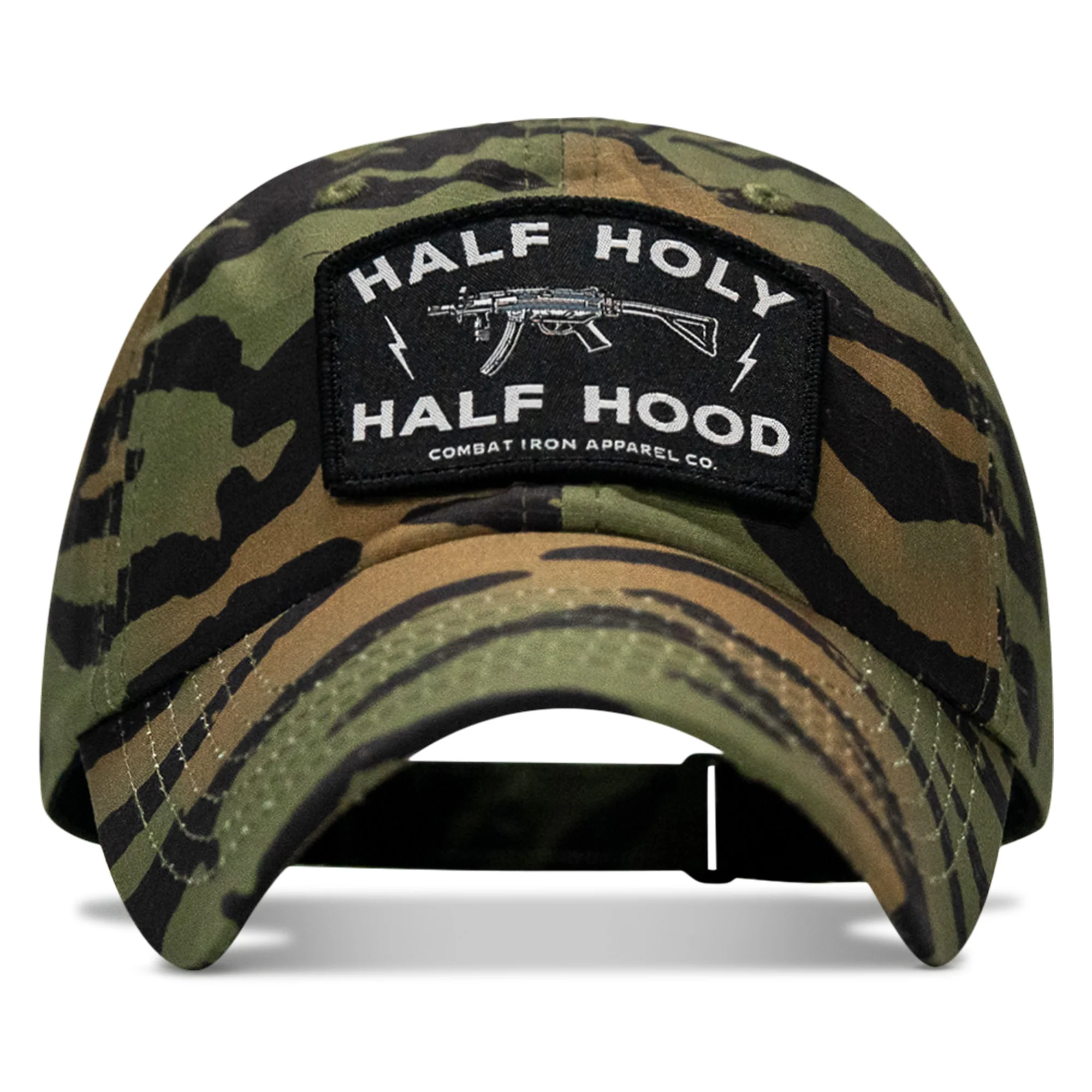 Half Holy. Half Hood Patch. Tactical Ripstop Mesh Snapback Hat - Image 36