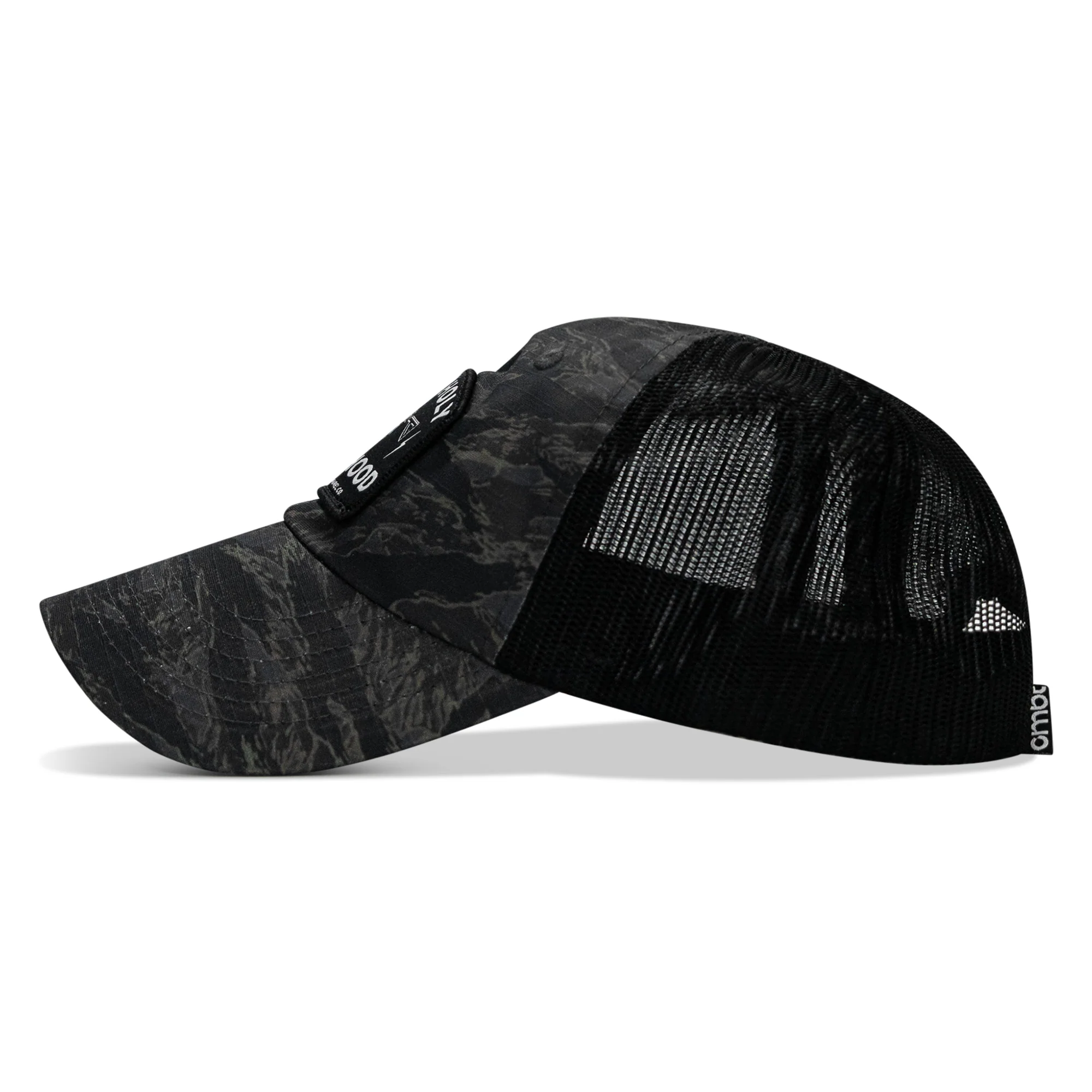 Half Holy. Half Hood Patch. Tactical Ripstop Mesh Snapback Hat - Image 4