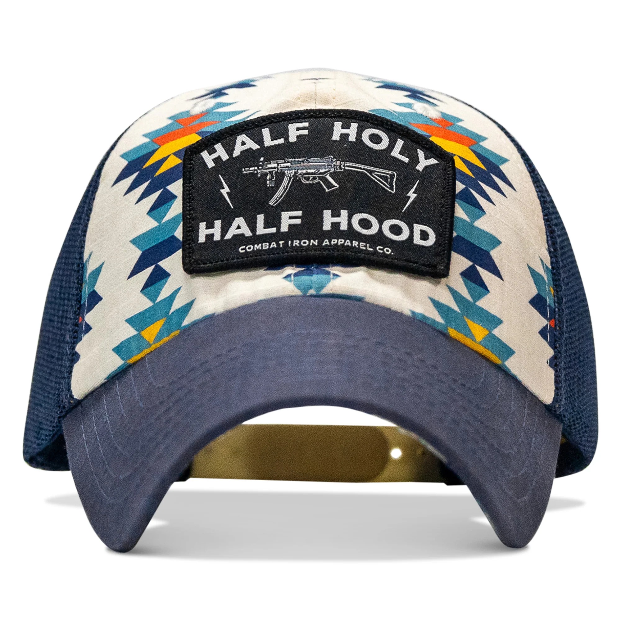 Half Holy. Half Hood Patch. Tactical Ripstop Mesh Snapback Hat - Image 6