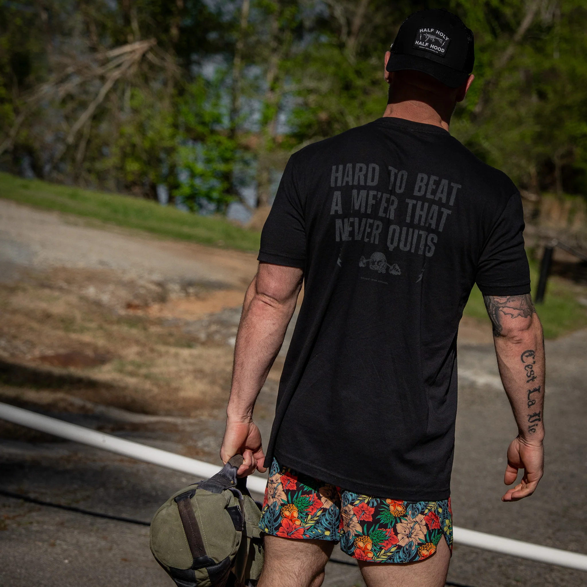 Hard To Beat A Mf'er That Never Quits Men's T-Shirt - Image 4