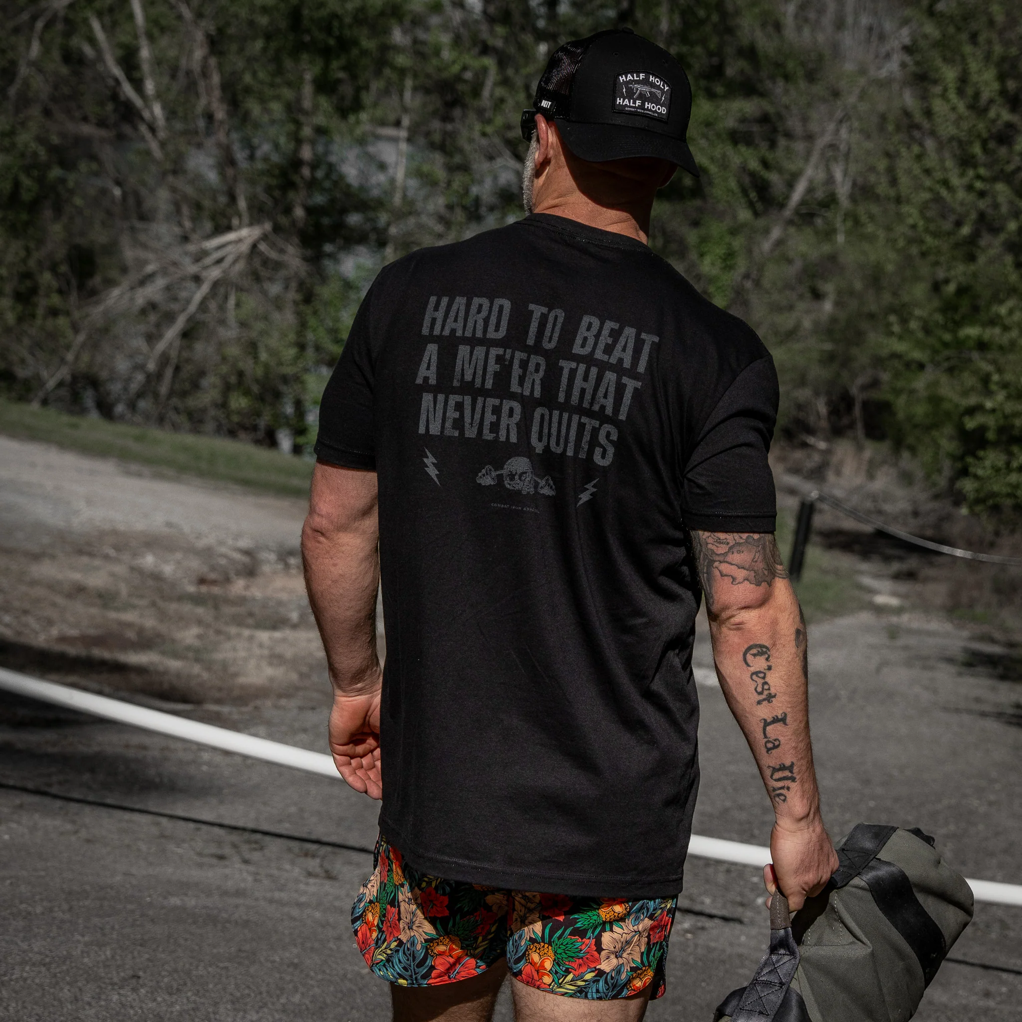 Hard To Beat A Mf'er That Never Quits Men's T-Shirt - Image 6