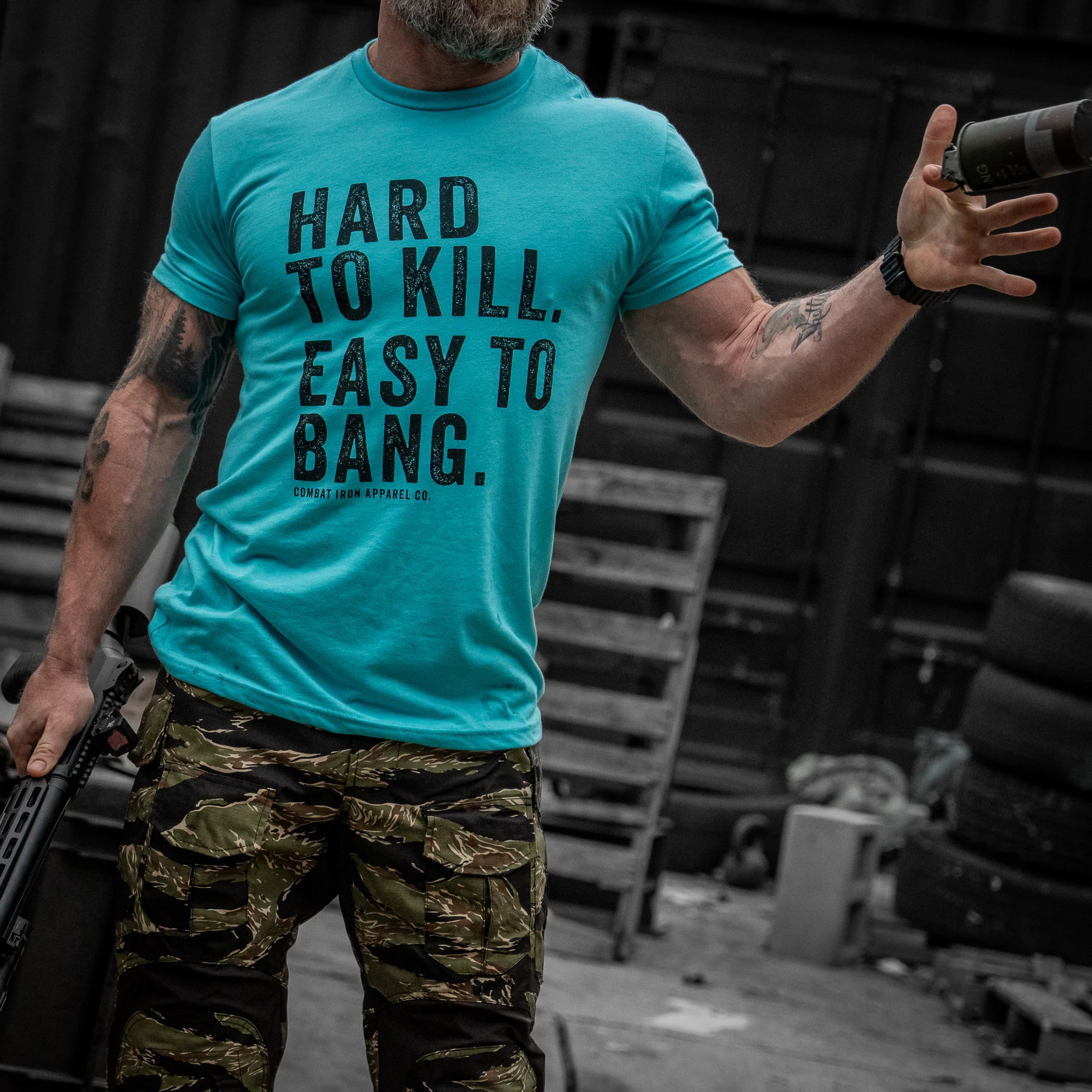 Hard to Kill. Easy to Bang. Men's T-Shirt - Image 18