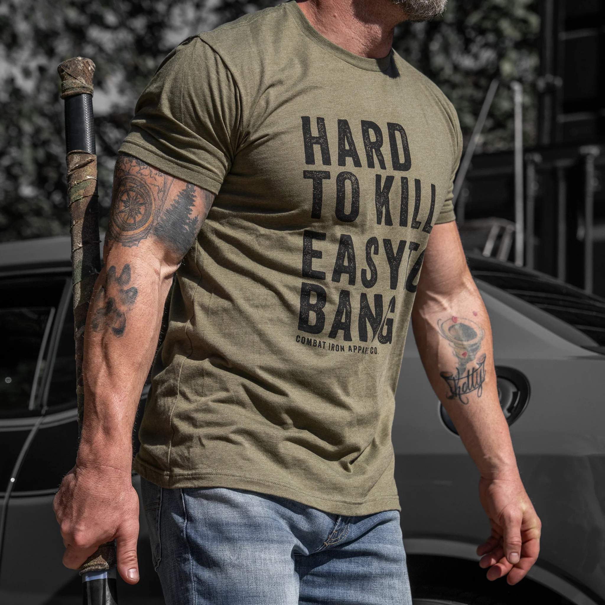 Hard to Kill. Easy to Bang. Men's T-Shirt - Image 25