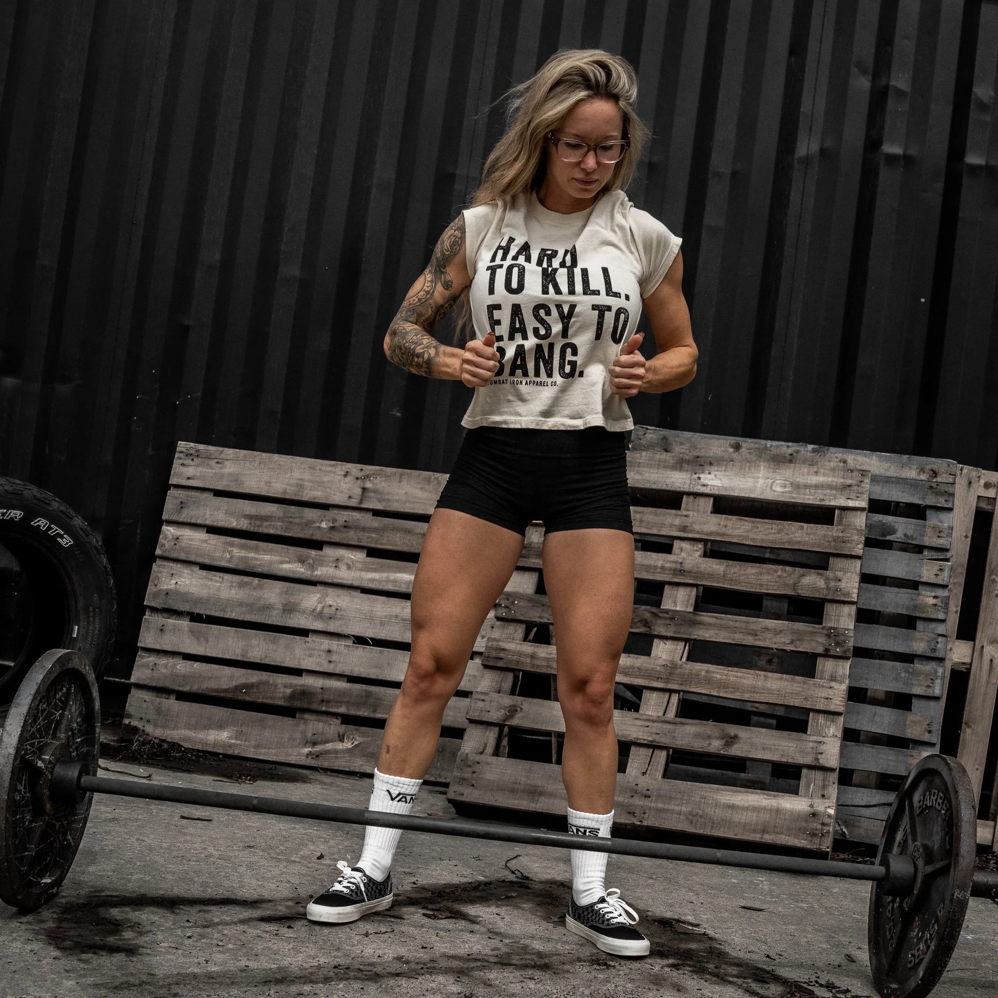 Hard To Kill. Easy To Bang. Women's Crop T-Shirt - Image 13