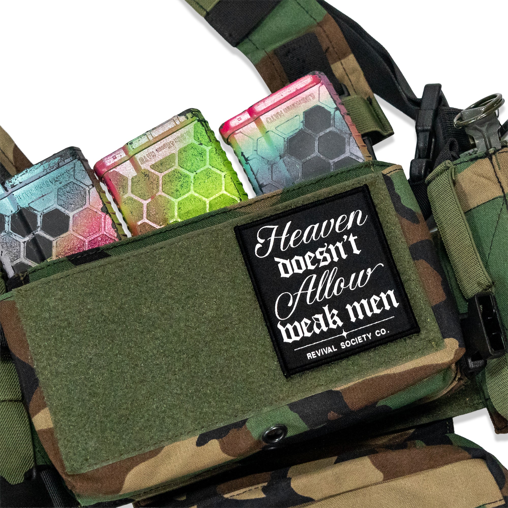 Heaven Doesn't Allow Weak Men Velcro Patch - Image 5