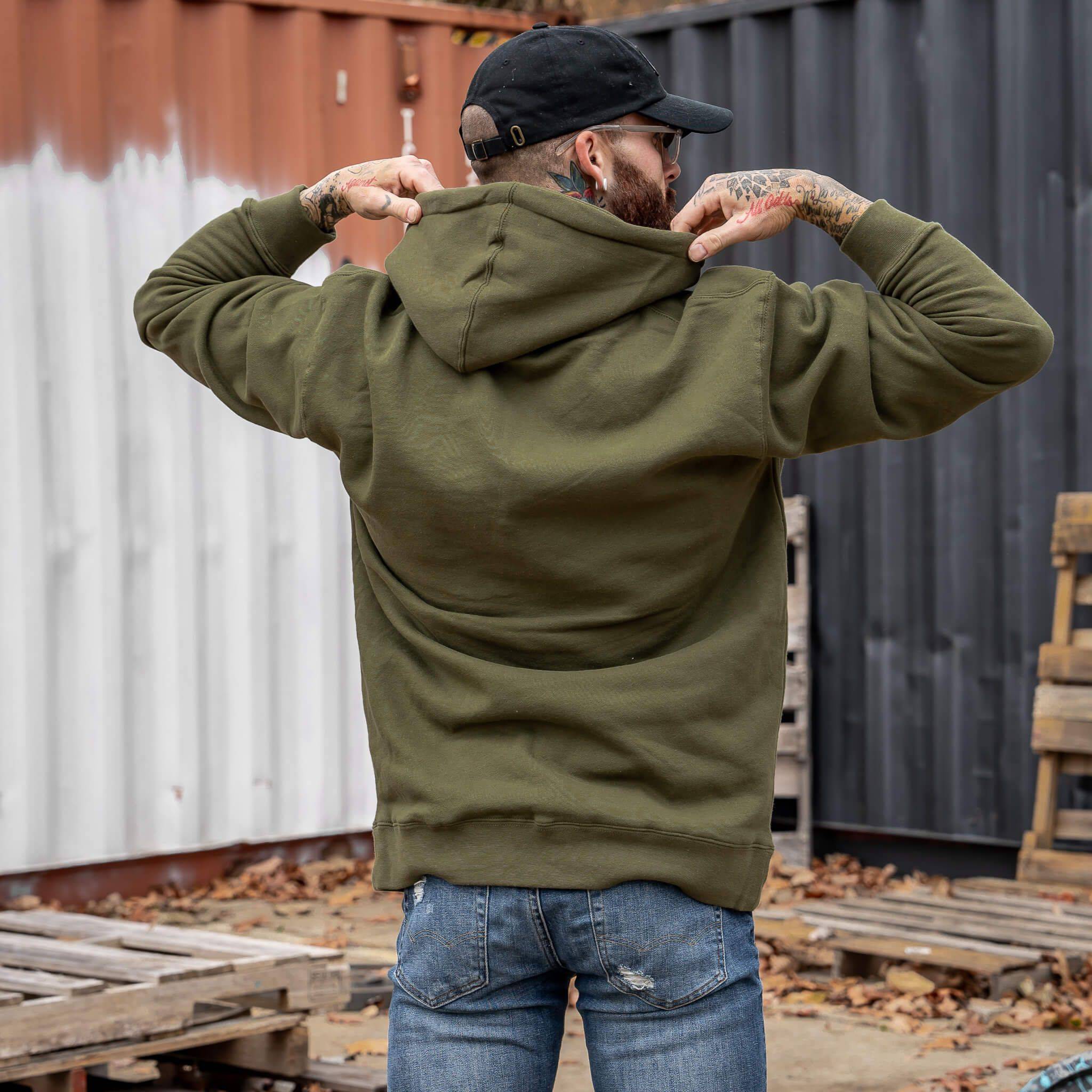 Heavyweight CMBT Men's Hoodie - Image 10