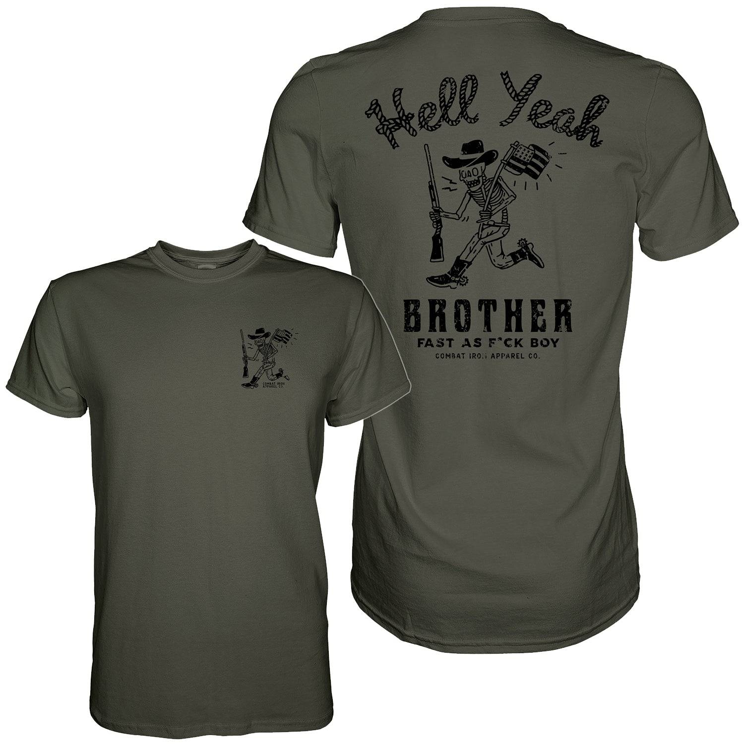 Hell Yeah Brother Cowboy Men's T-Shirt - Image 6