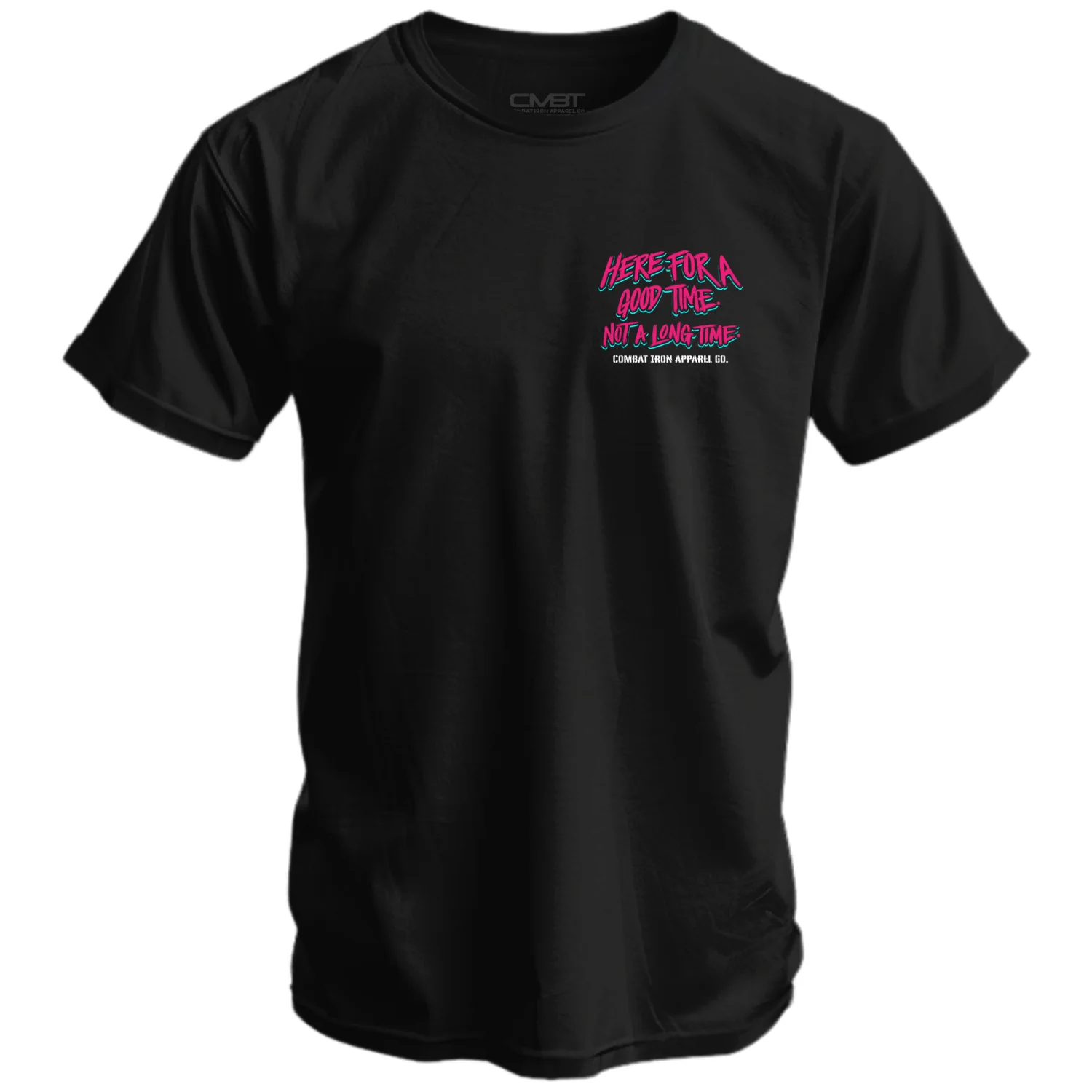 Here For A Good Time. Not A Long Time. Retro Summer Edition Men's T-Shirt - Image 3