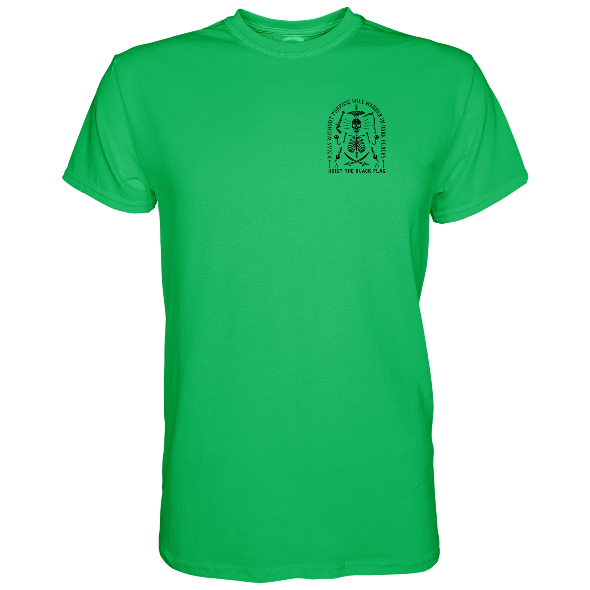 Hoist the Black Flag Skull & Bones Men's T-Shirt - Image 8