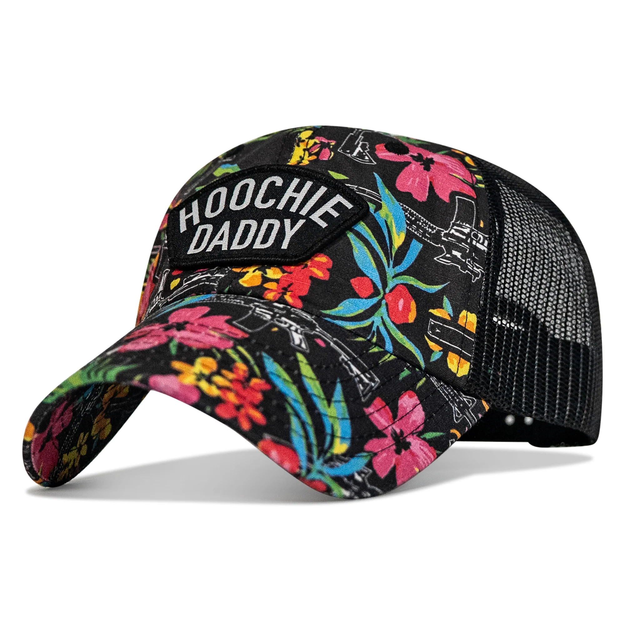 Hoochie Daddy Arched Patch Tactical Ripstop Mesh Snapback Hat - Image 10