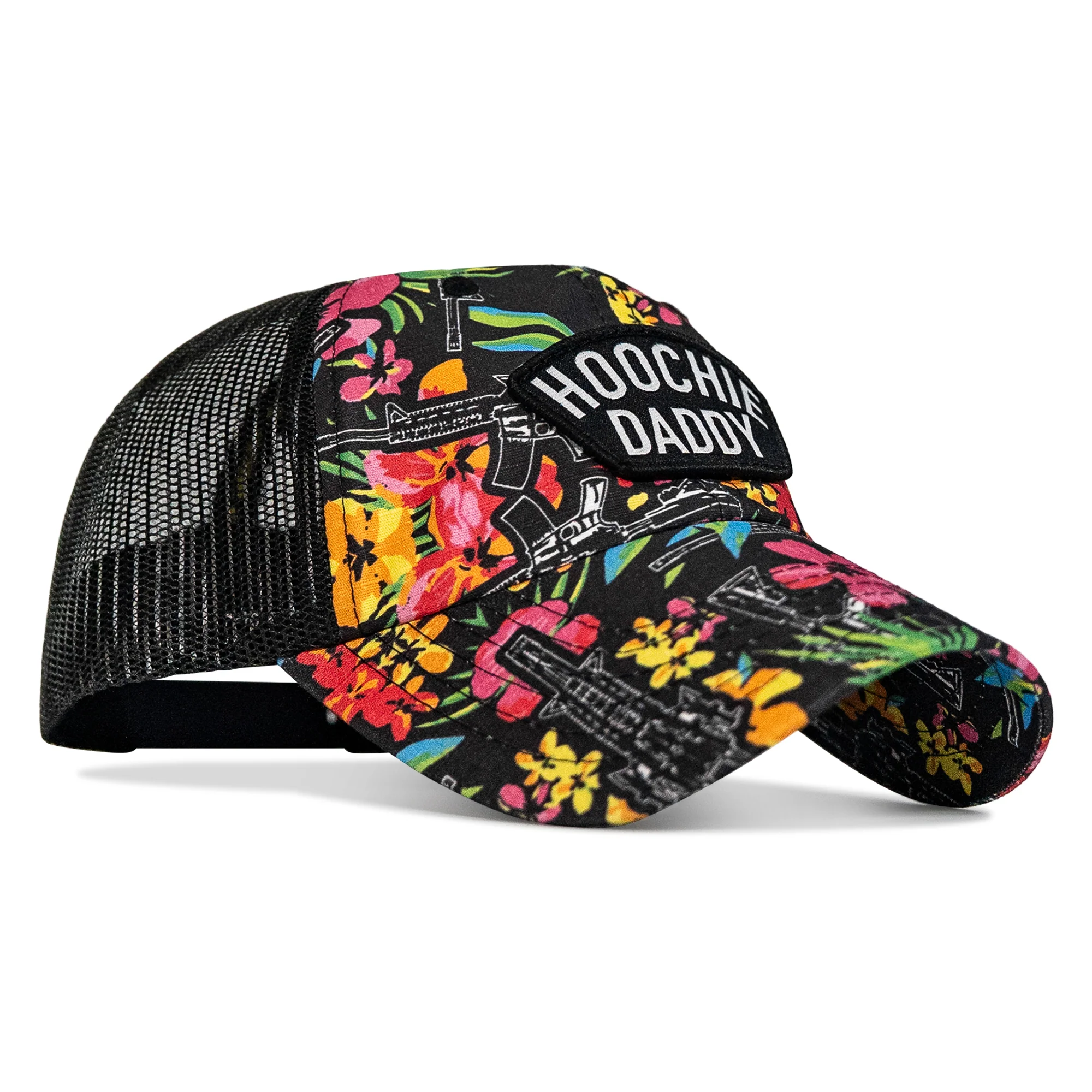Hoochie Daddy Arched Patch Tactical Ripstop Mesh Snapback Hat - Image 11