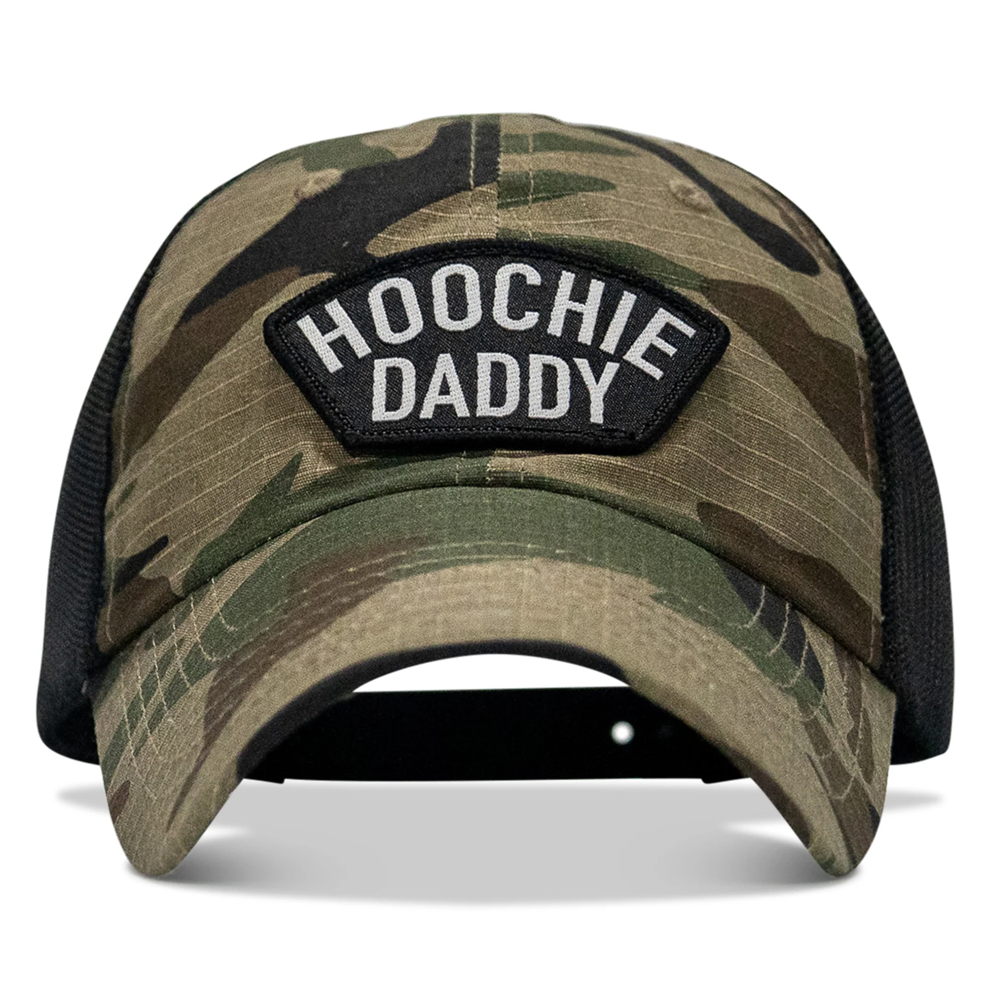 Hoochie Daddy Arched Patch Tactical Ripstop Mesh Snapback Hat - Image 14