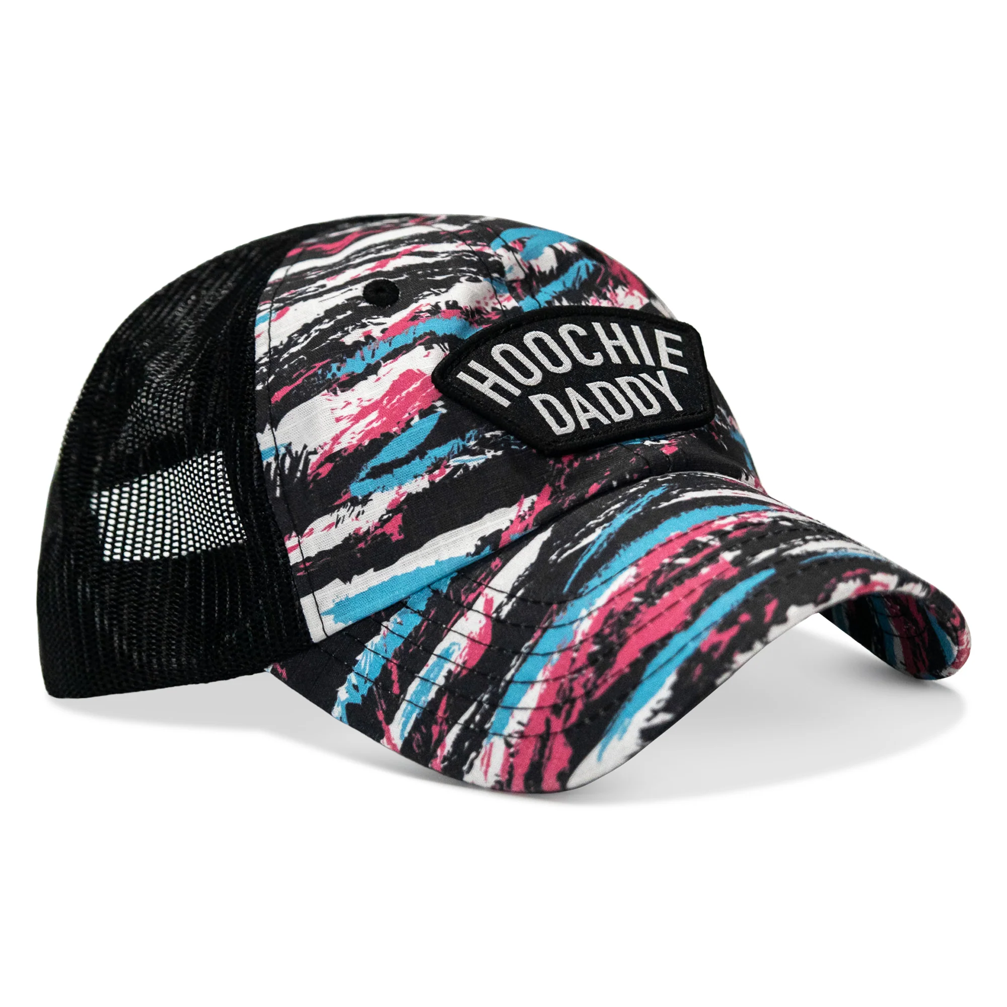Hoochie Daddy Arched Patch Tactical Ripstop Mesh Snapback Hat - Image 21