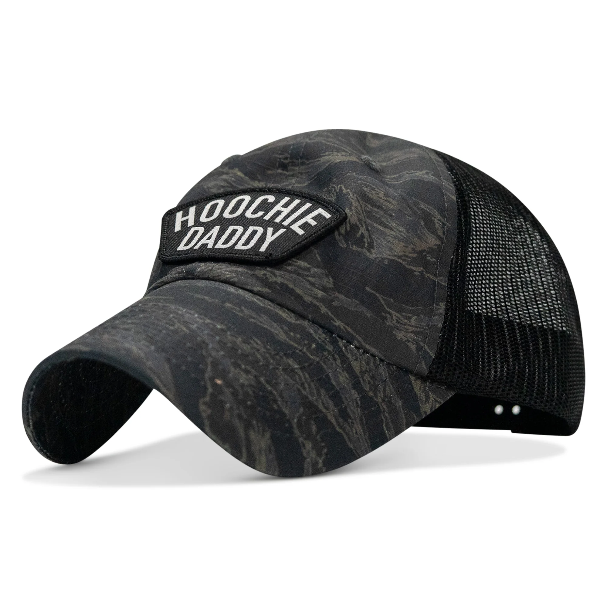 Hoochie Daddy Arched Patch Tactical Ripstop Mesh Snapback Hat - Image 27